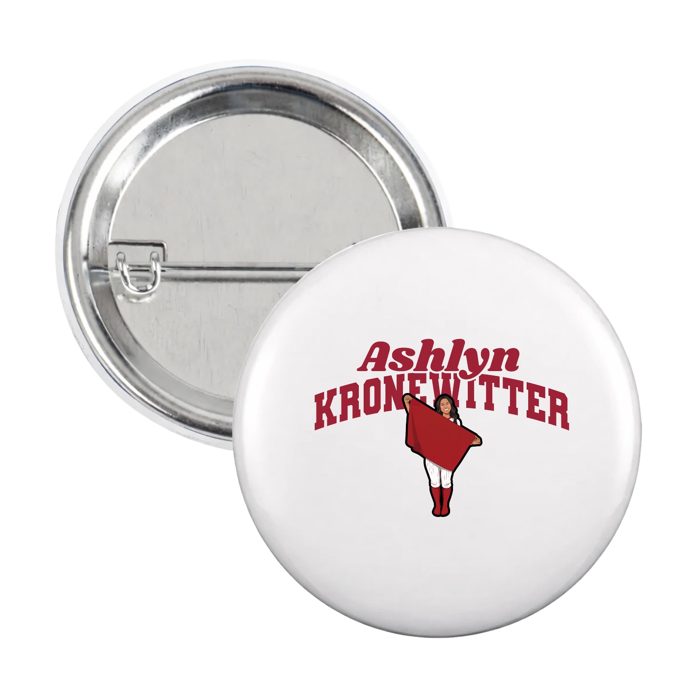 Game Day Button — Signature Arch in White