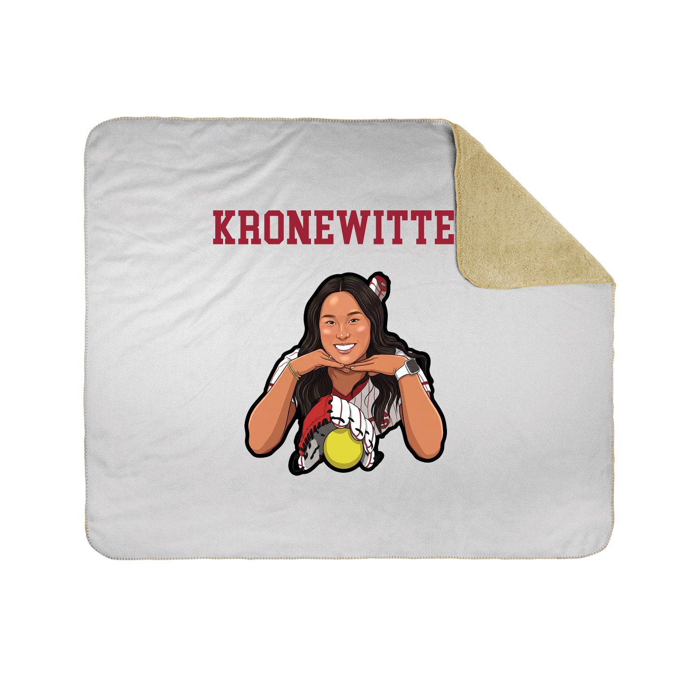 Throw Blanket — Shirsey in White