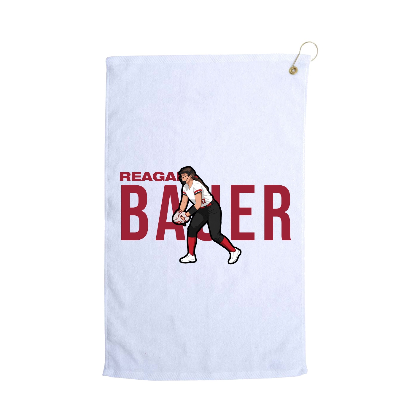 Golf Towel — Player Name in White