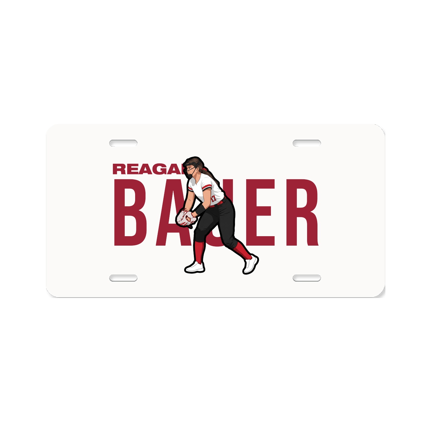 License Plate — Player Name in Classic