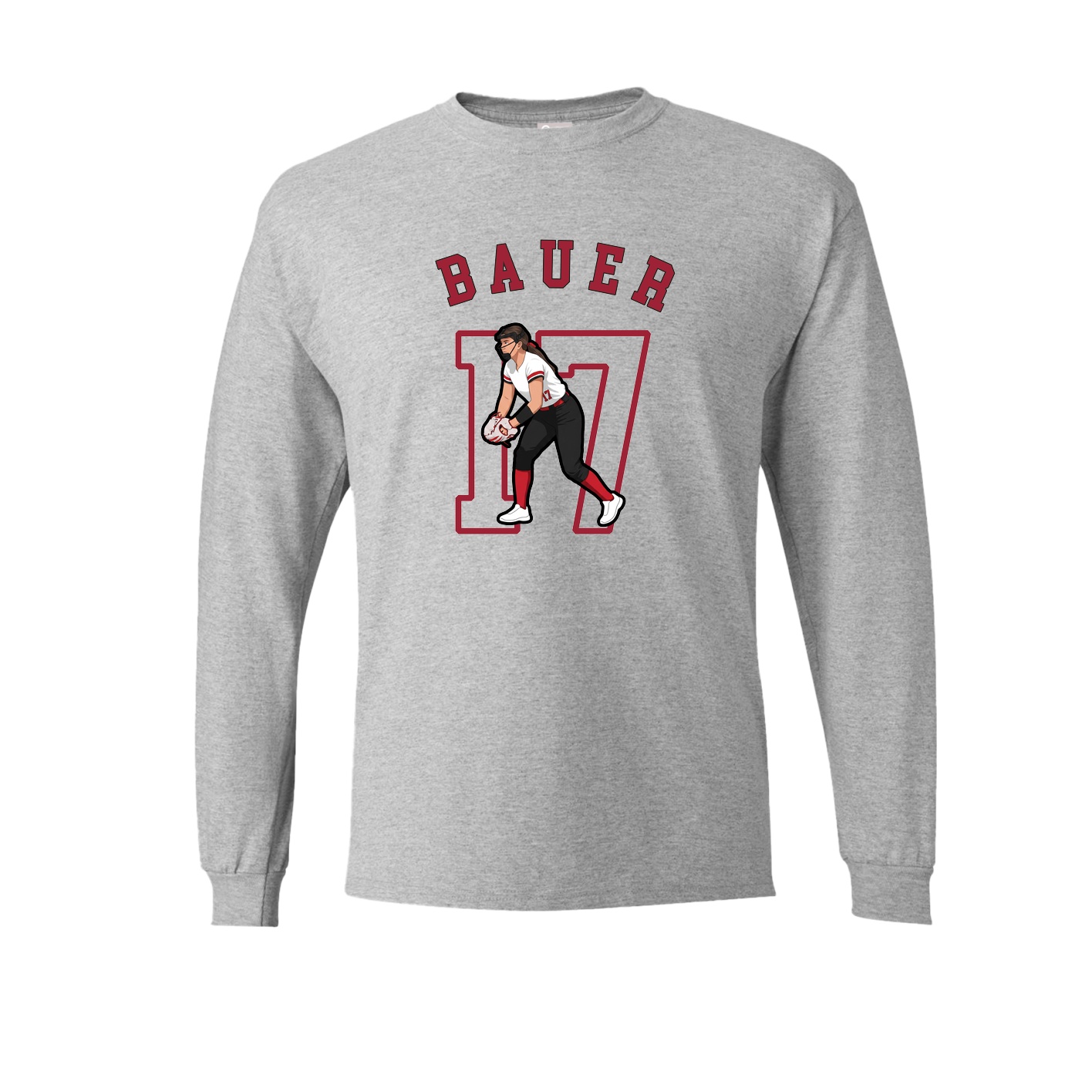 Long Sleeve Tee — Shirsey Arch in Grey
