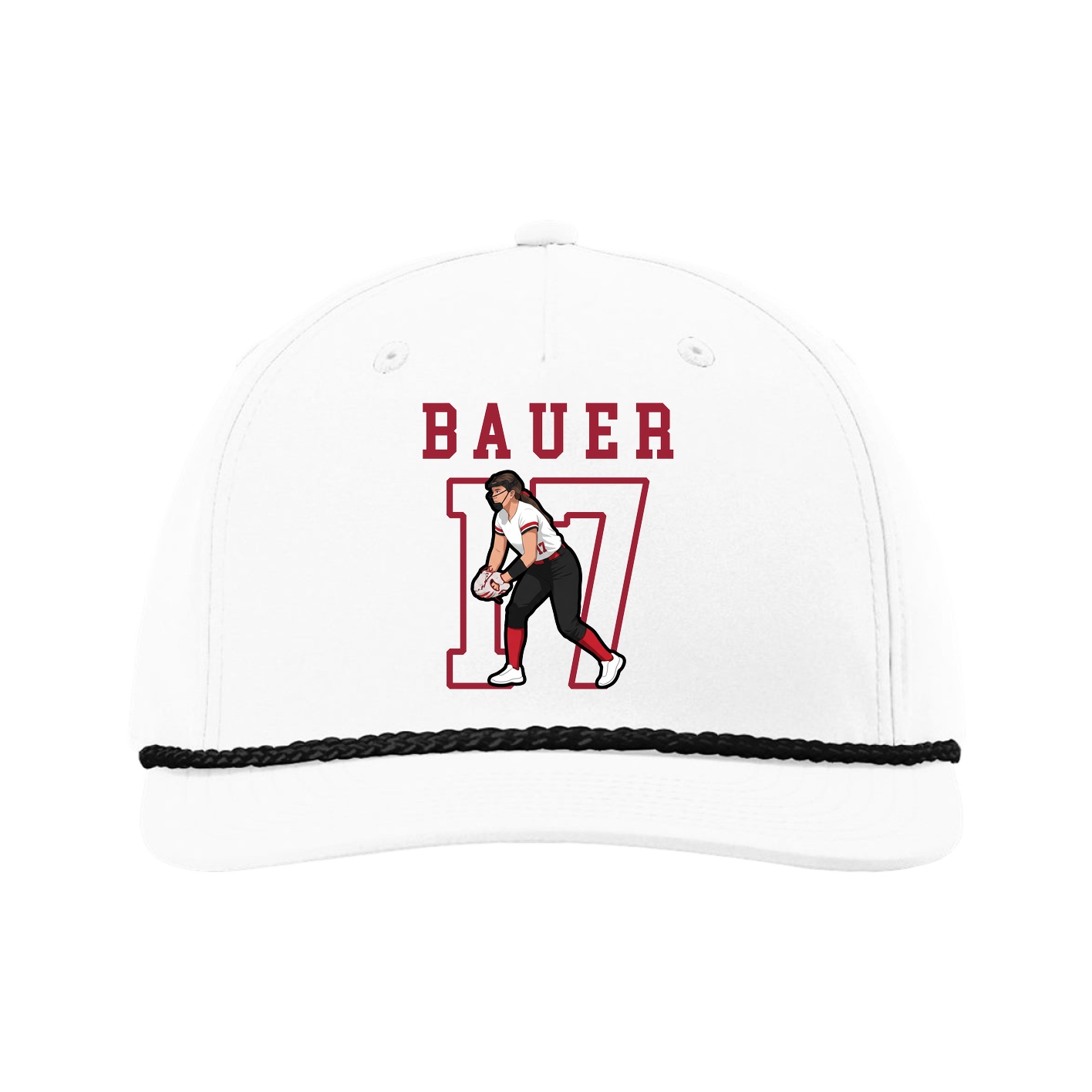 Five-Panel Classic Rope Cap — Shirsey in White