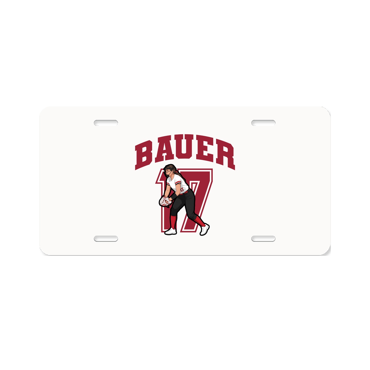 License Plate — Number in Classic