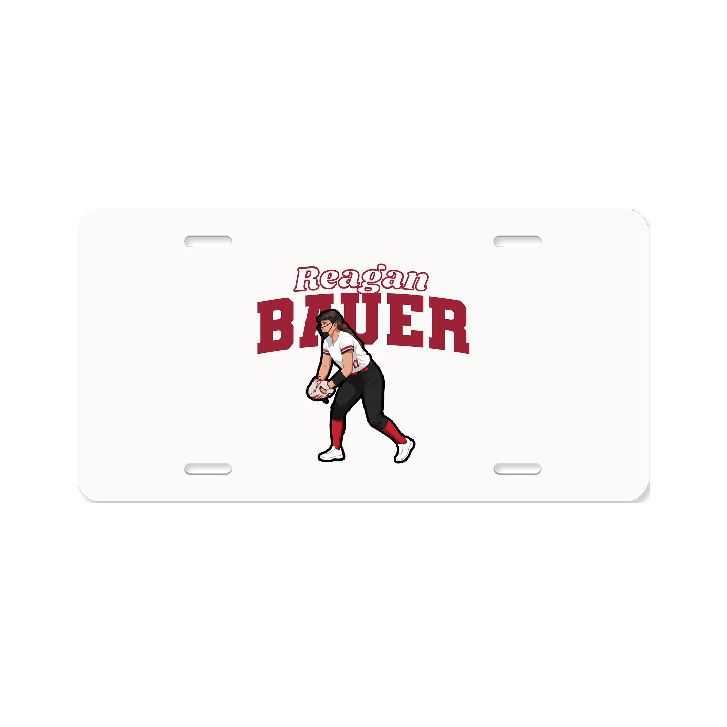 License Plate — Name Arch in Classic