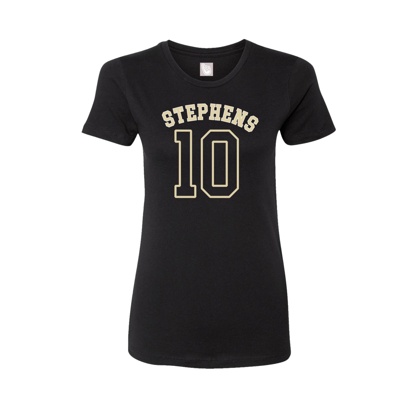 Fitted Women's Tee — Shirsey Arch in Black