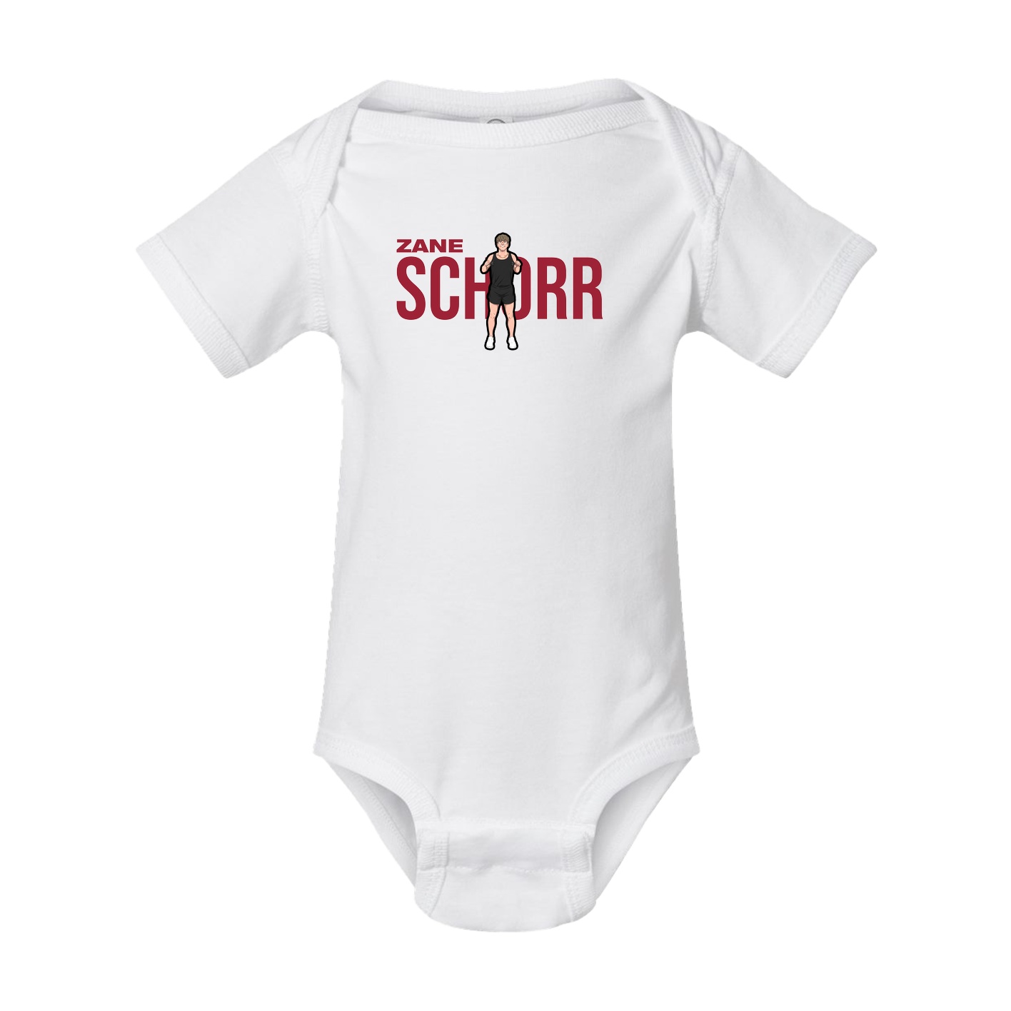 Baby Onesie — Player Name in White