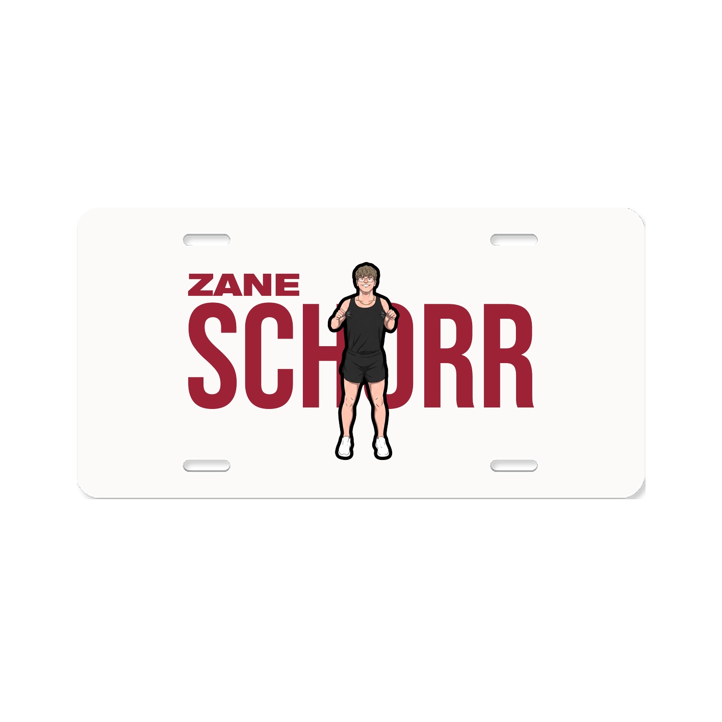 License Plate — Player Name in Classic