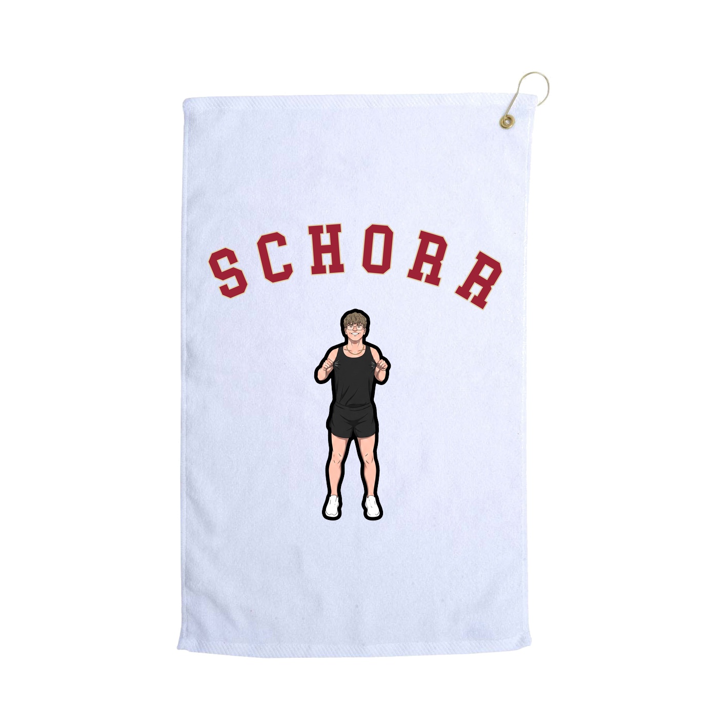 Golf Towel — Shirsey Arch in White