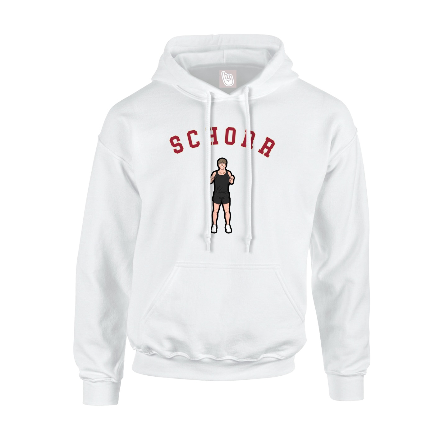 Youth Hoodie — Shirsey Arch in White