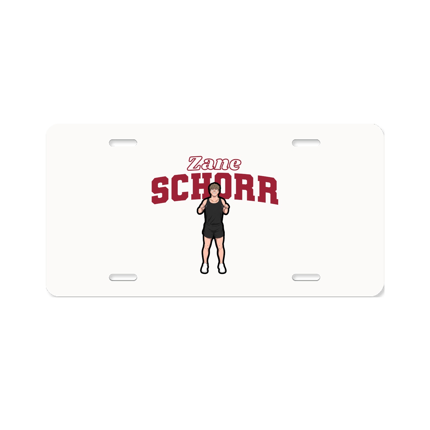 License Plate — Name Arch in Classic