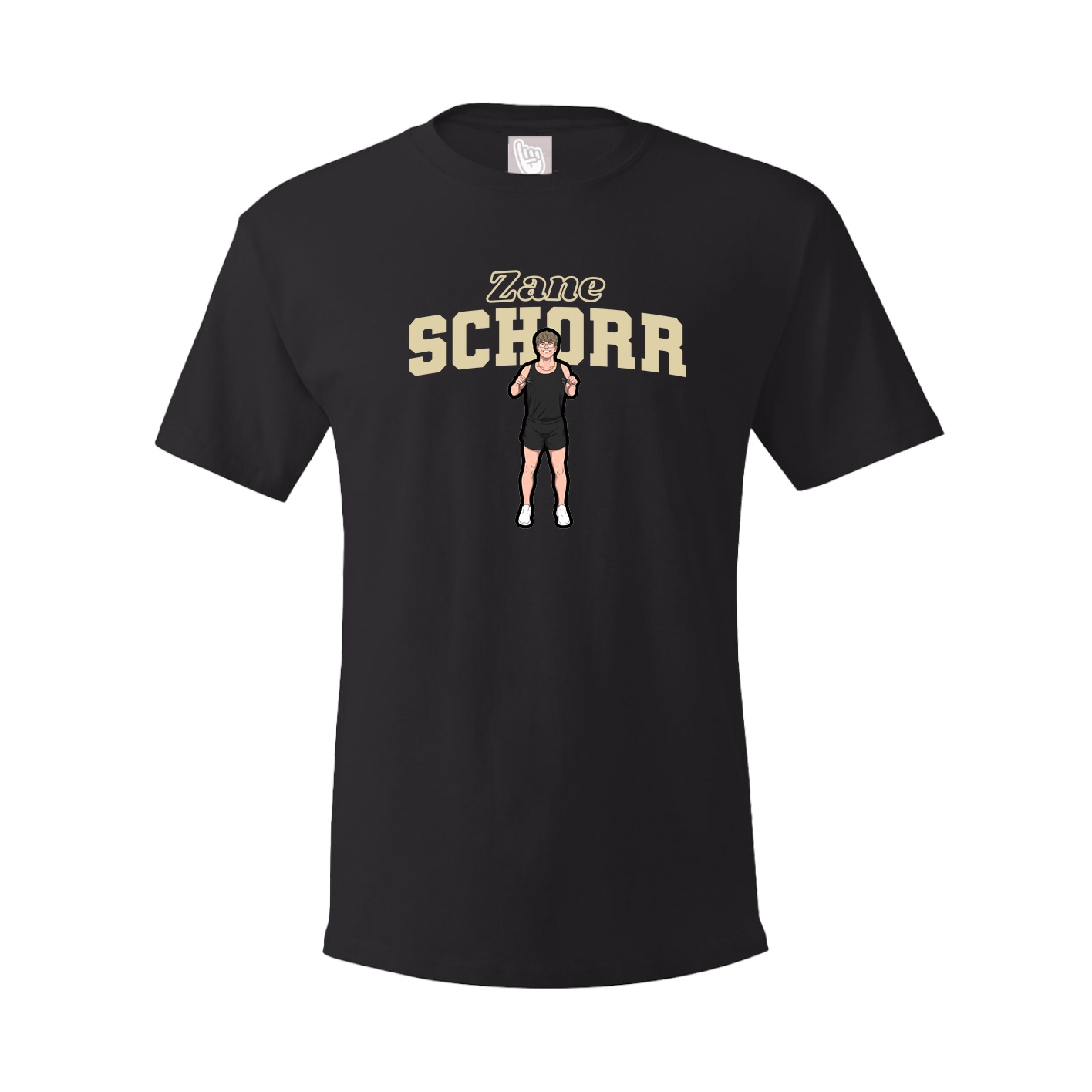 Youth Tee — Name Arch in Black