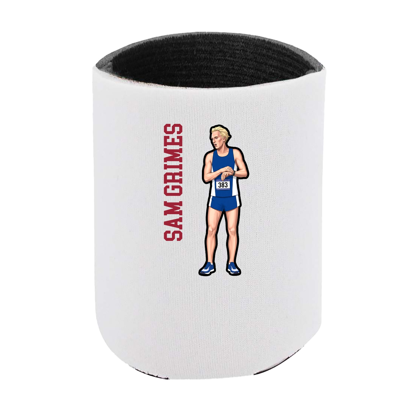 Can Holder — Name Vertical in White
