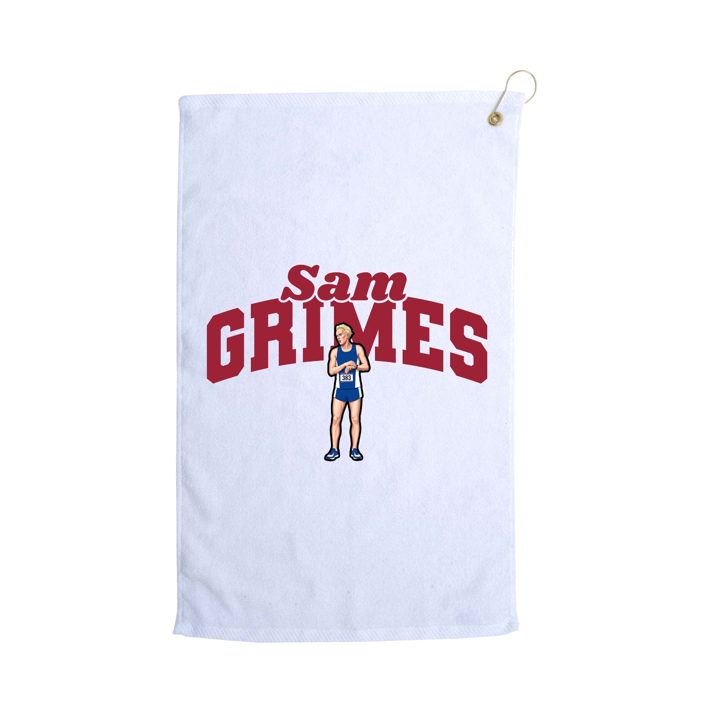 Golf Towel — Signature Arch in White