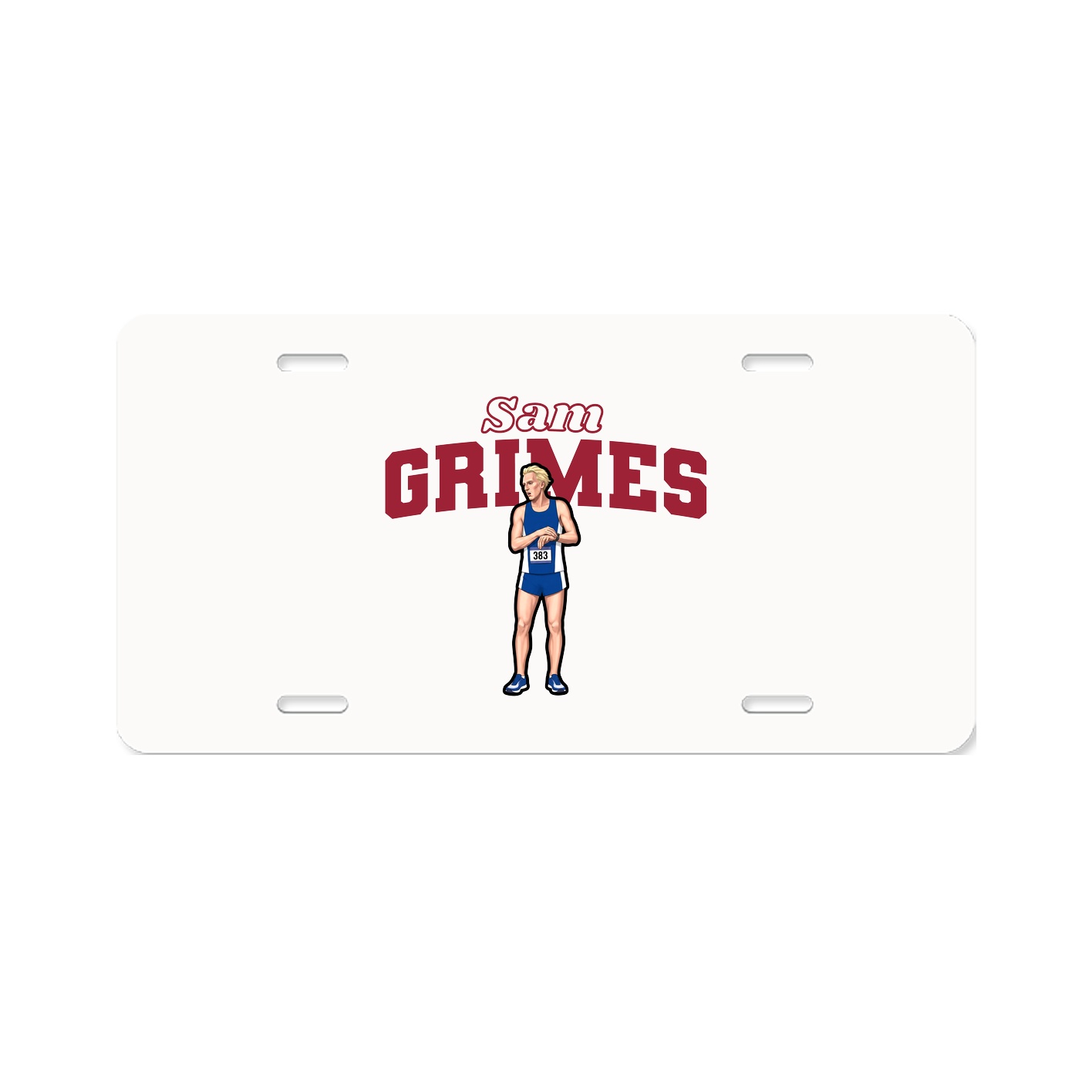 License Plate — Name Arch in Classic