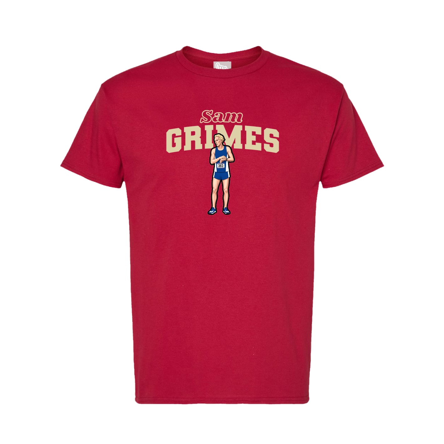Tee — Name Arch in Crimson