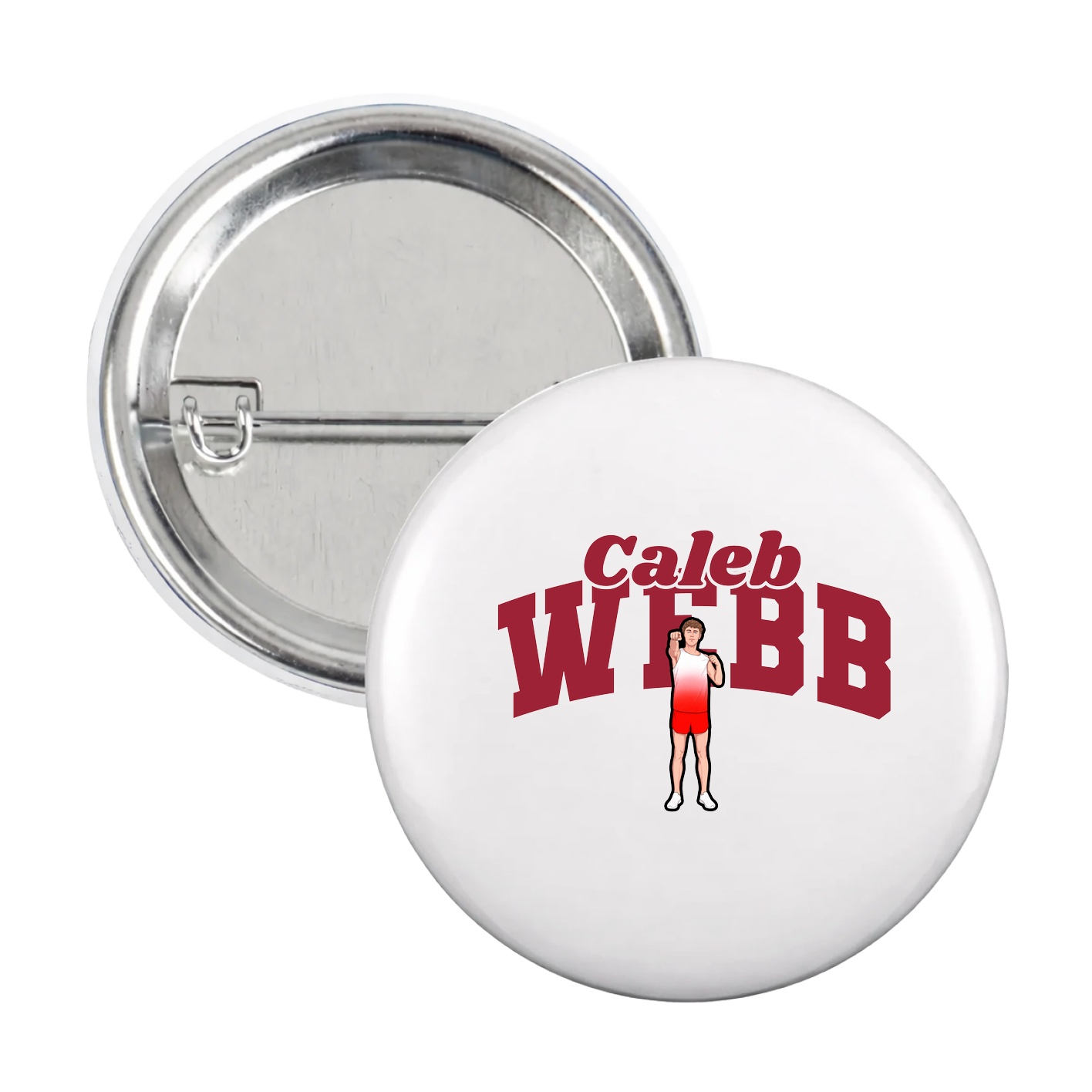 Game Day Button — Signature Arch in White