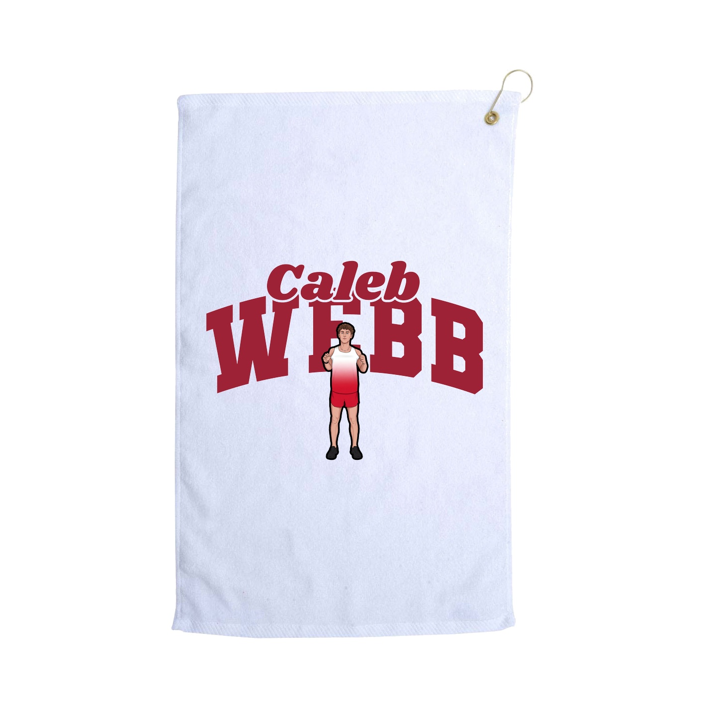 Golf Towel — Signature Arch in White