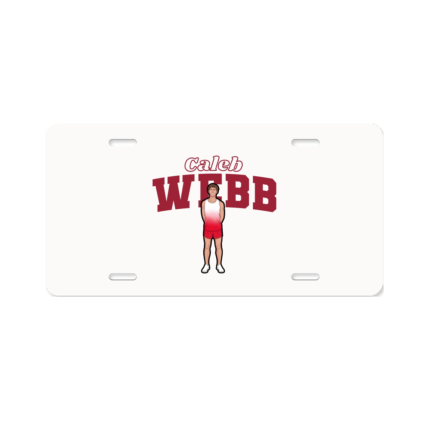 License Plate — Name Arch in Classic