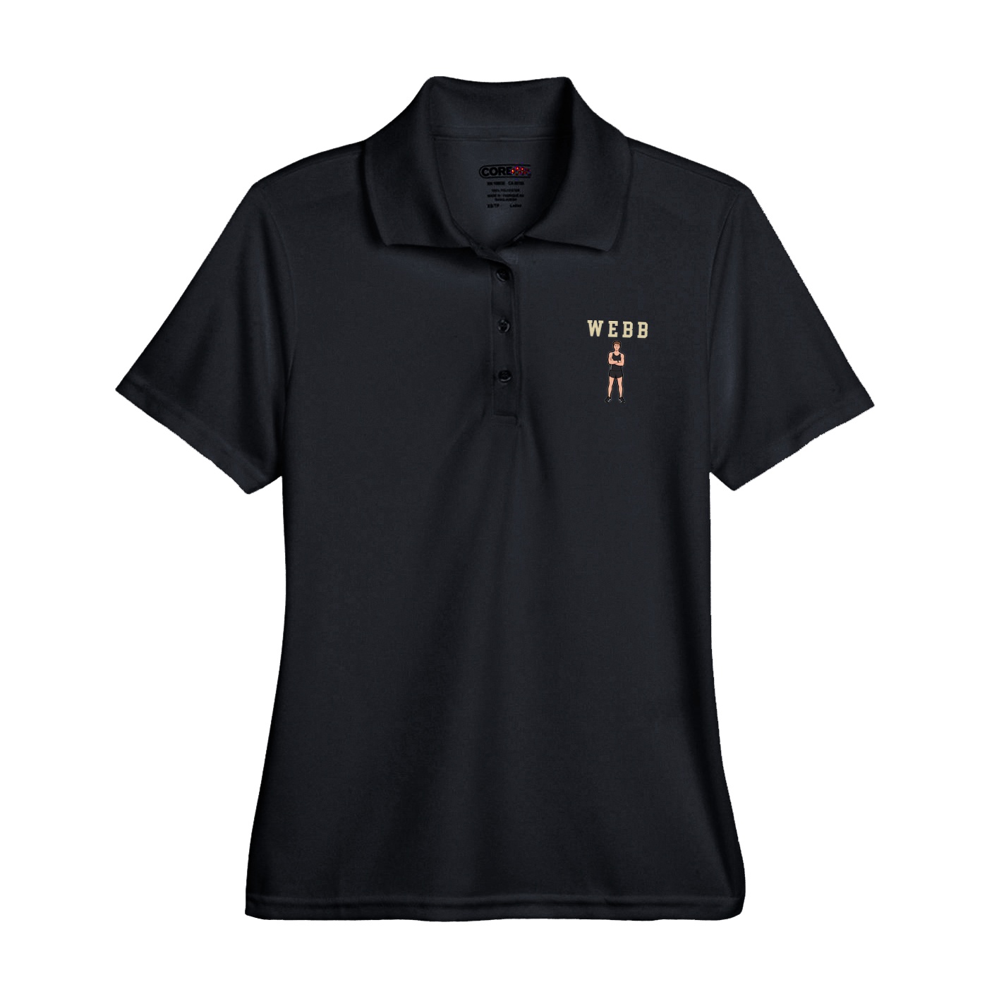 Womens Performance Polo — Shirsey in Black