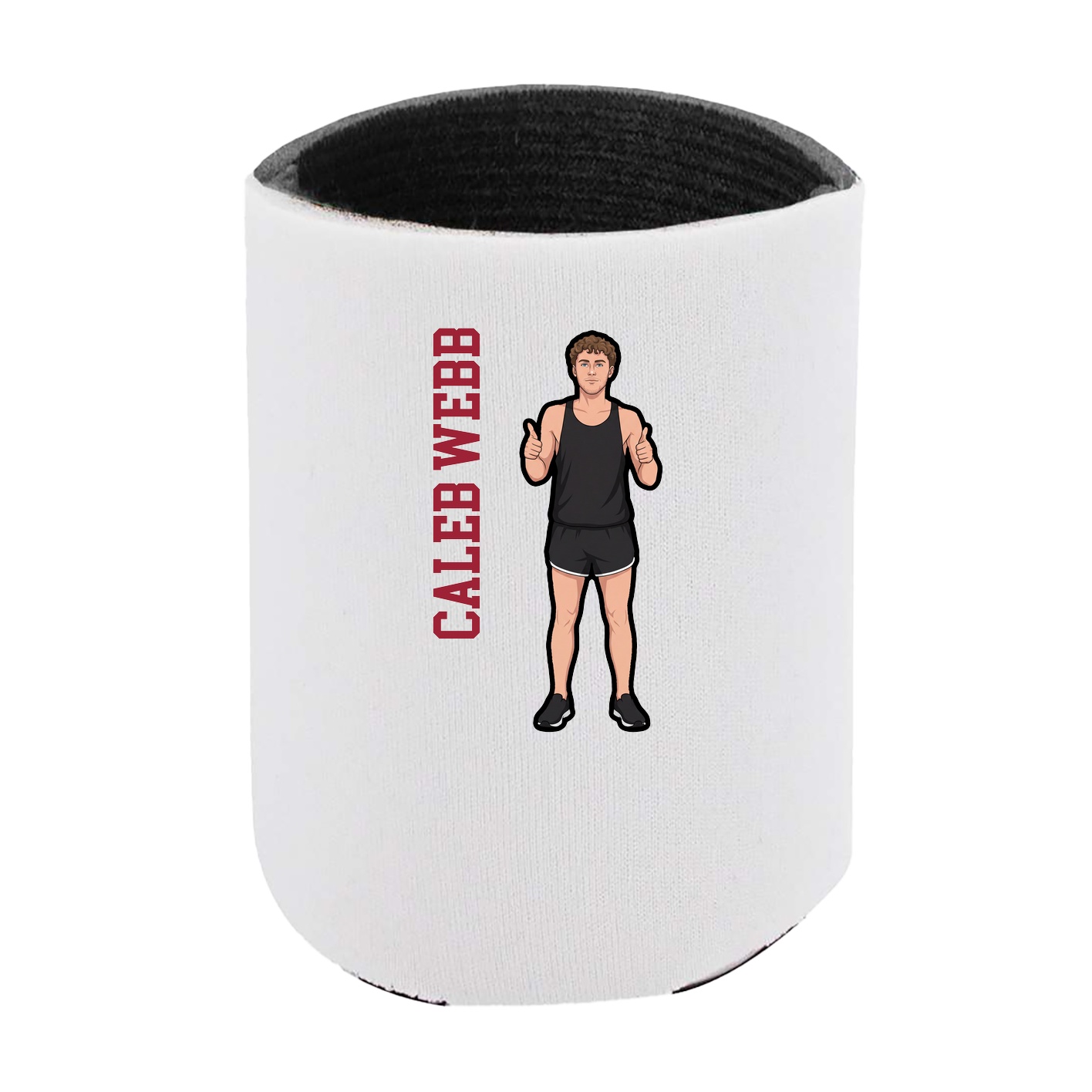 Can Holder — Name Vertical in White