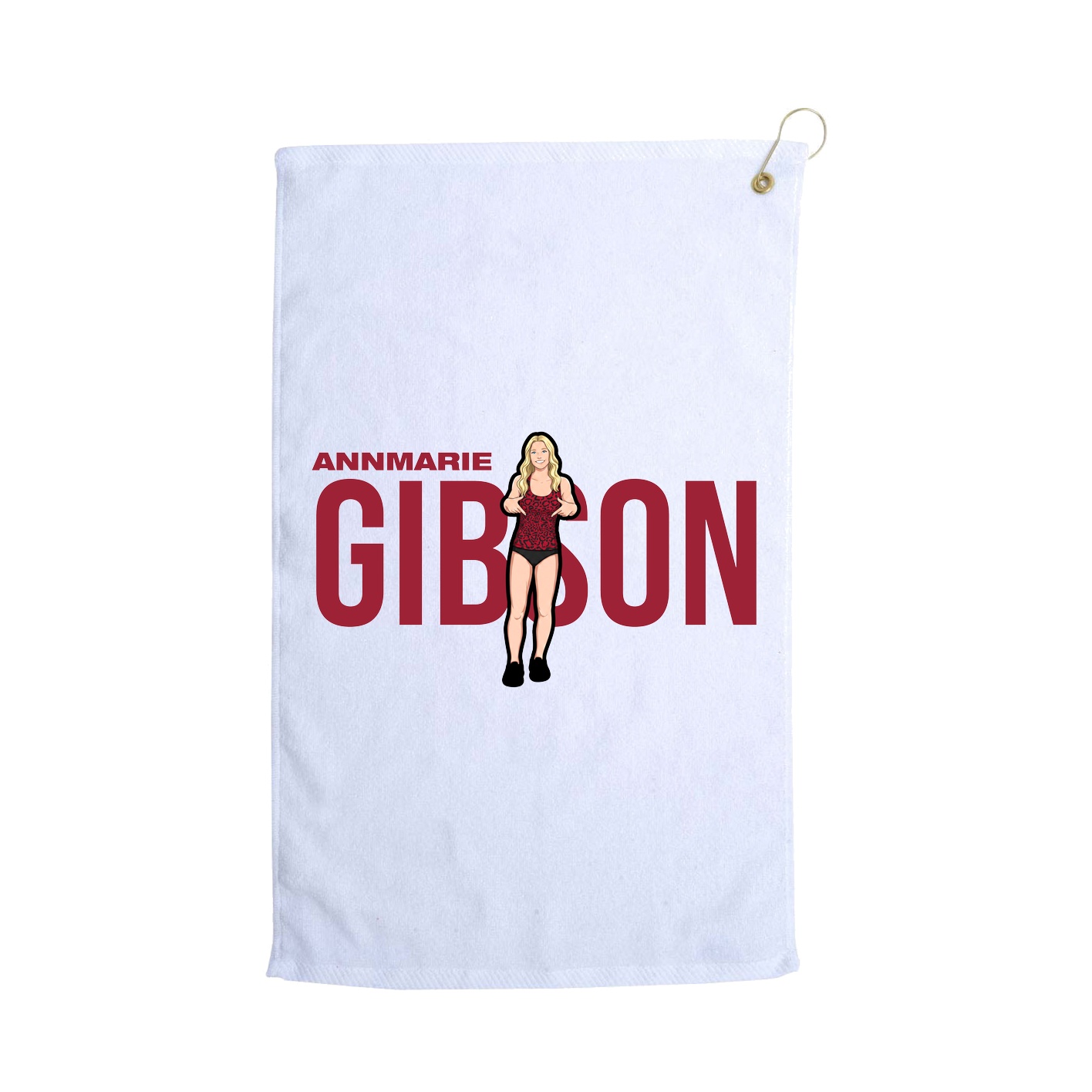 Golf Towel — Player Name in White