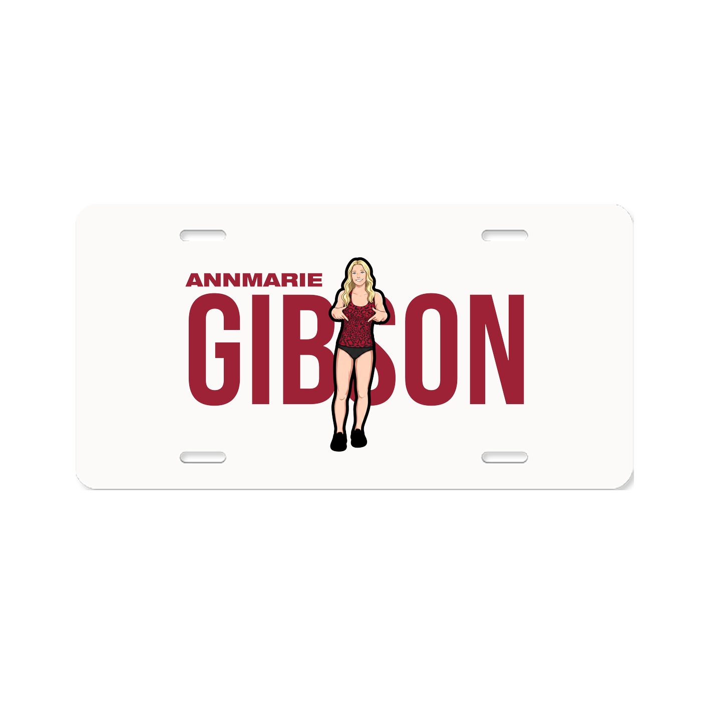 License Plate — Player Name in Classic