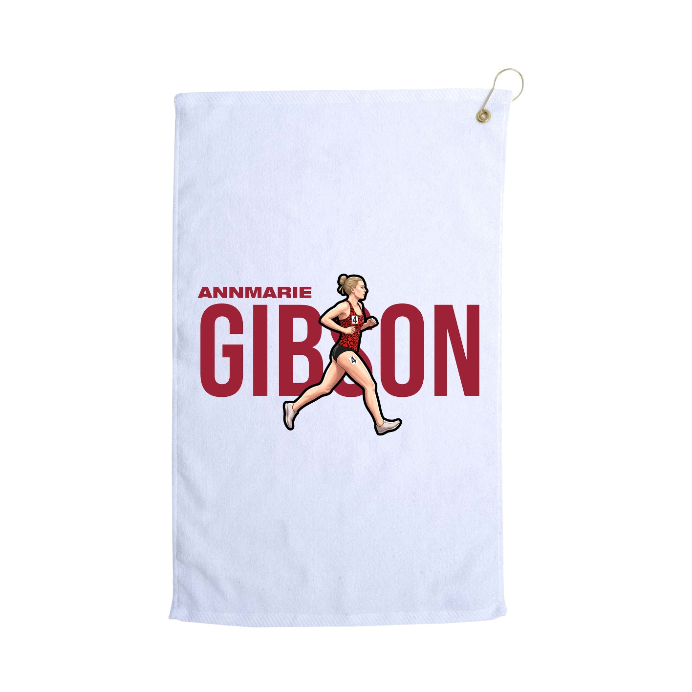 Golf Towel — Player Name in White