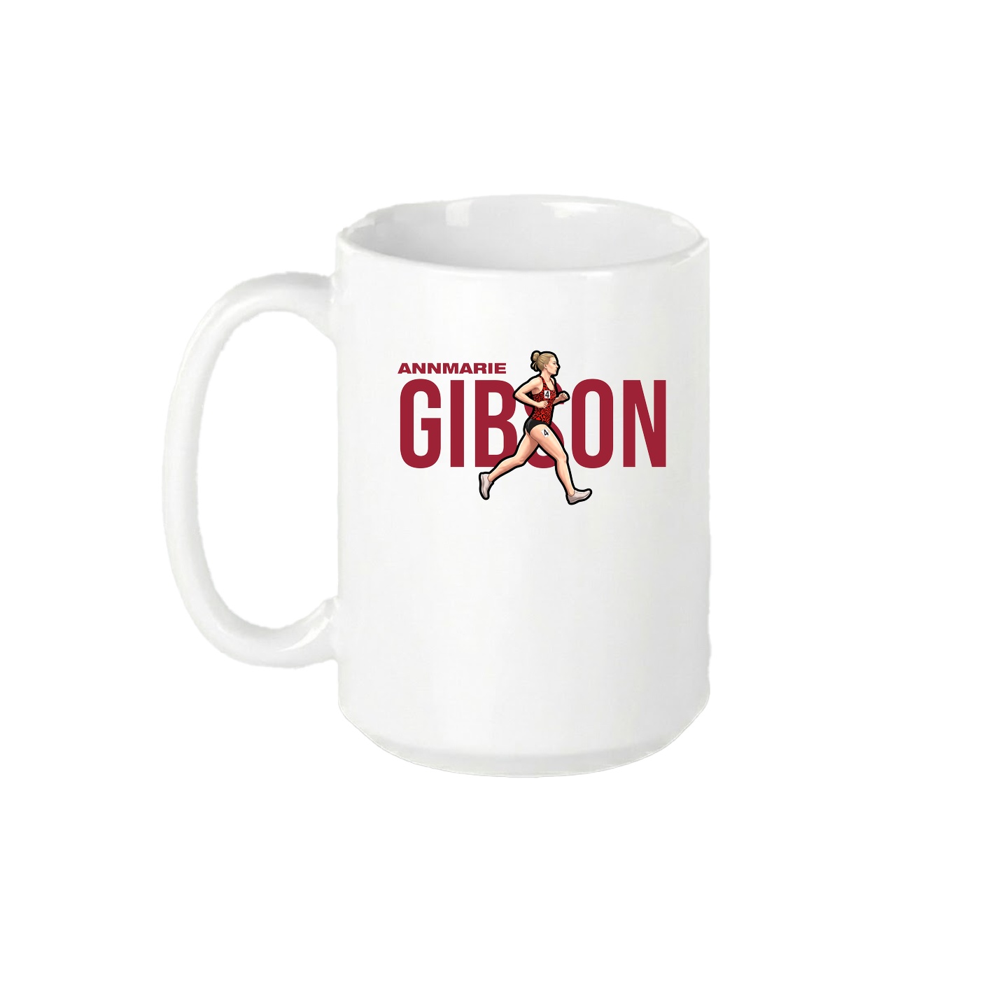 15oz Coffee Mug — Player Name in White
