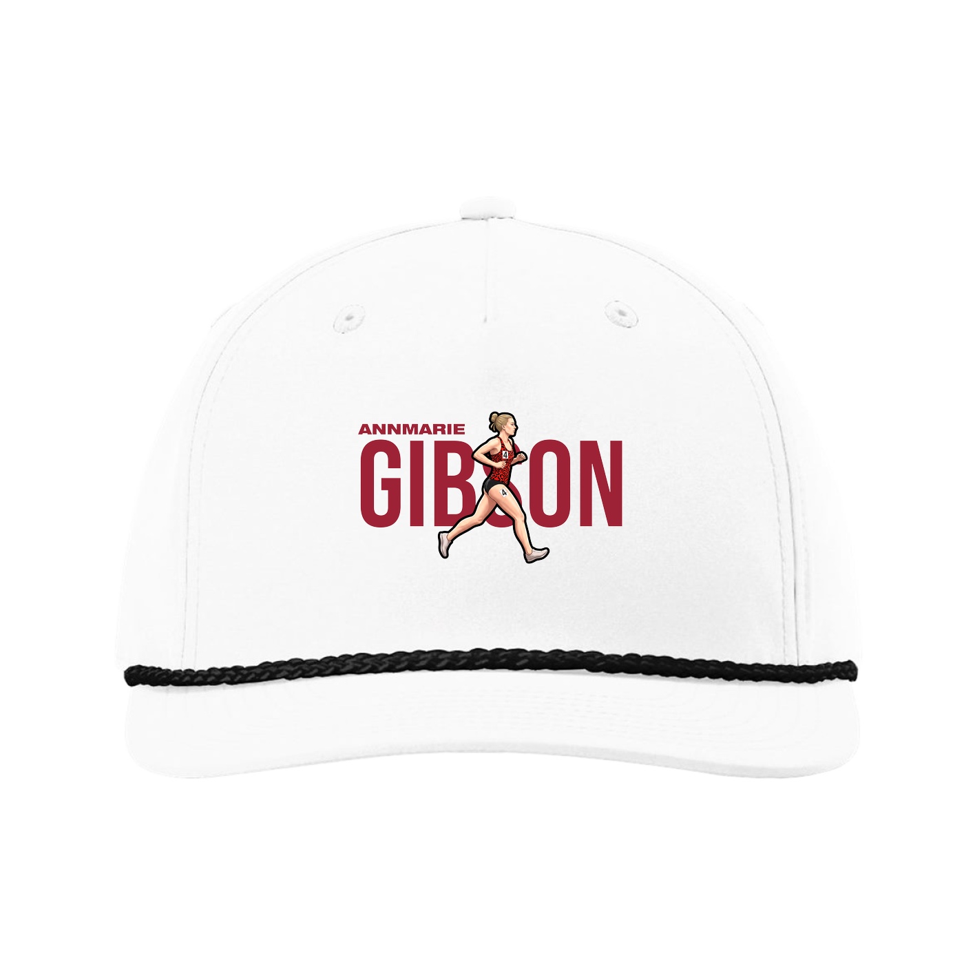 Five-Panel Classic Rope Cap — Player Name in White