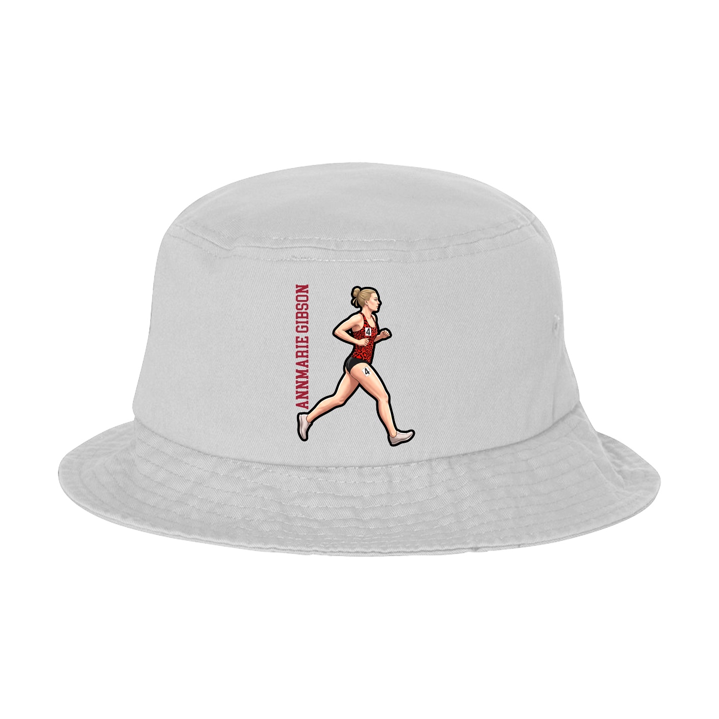Bucket Cap — Name Vertical in White