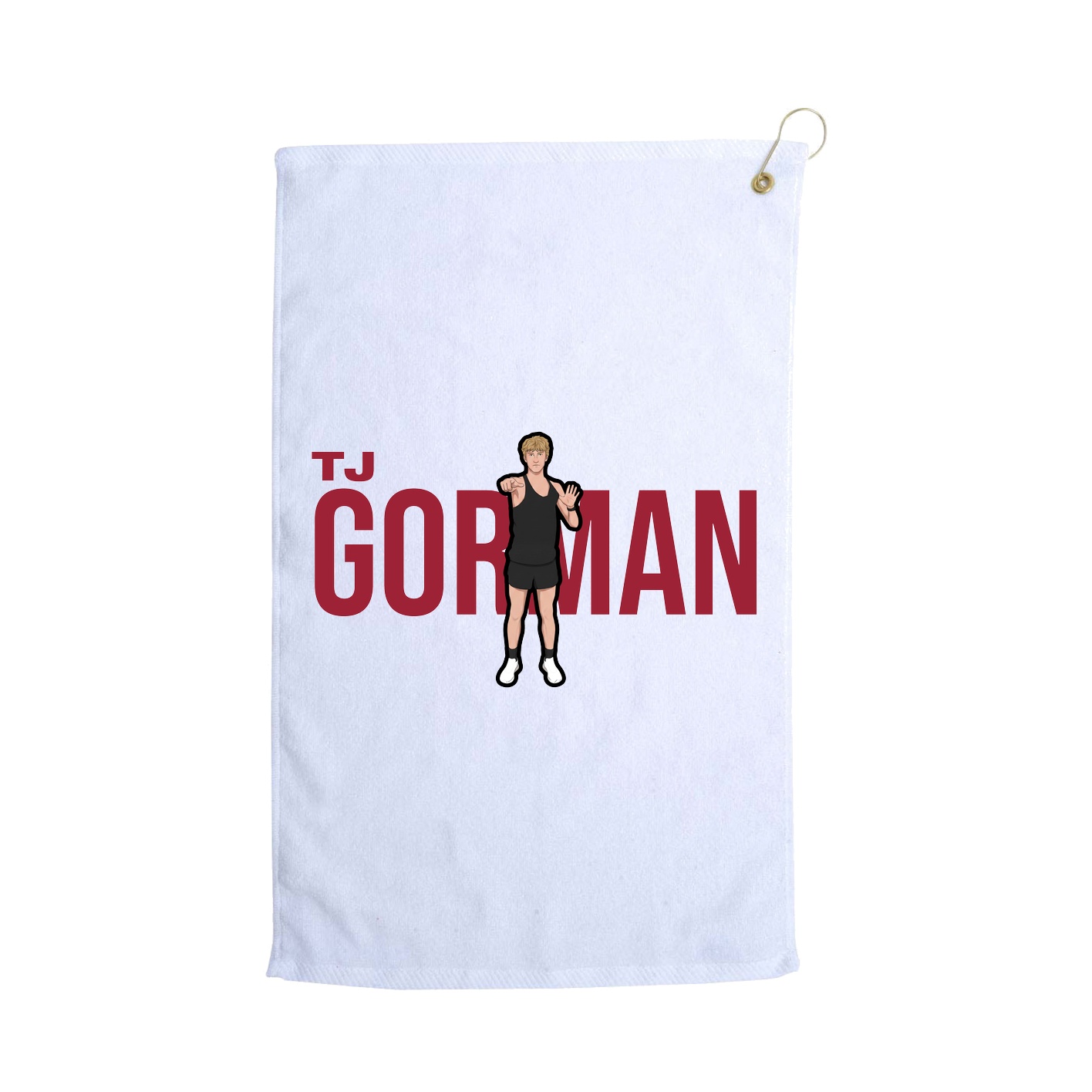 Golf Towel — Player Name in White