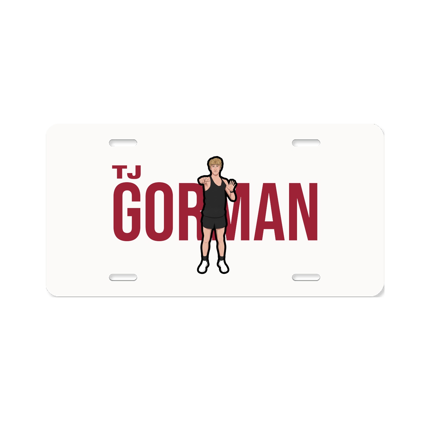 License Plate — Player Name in Classic