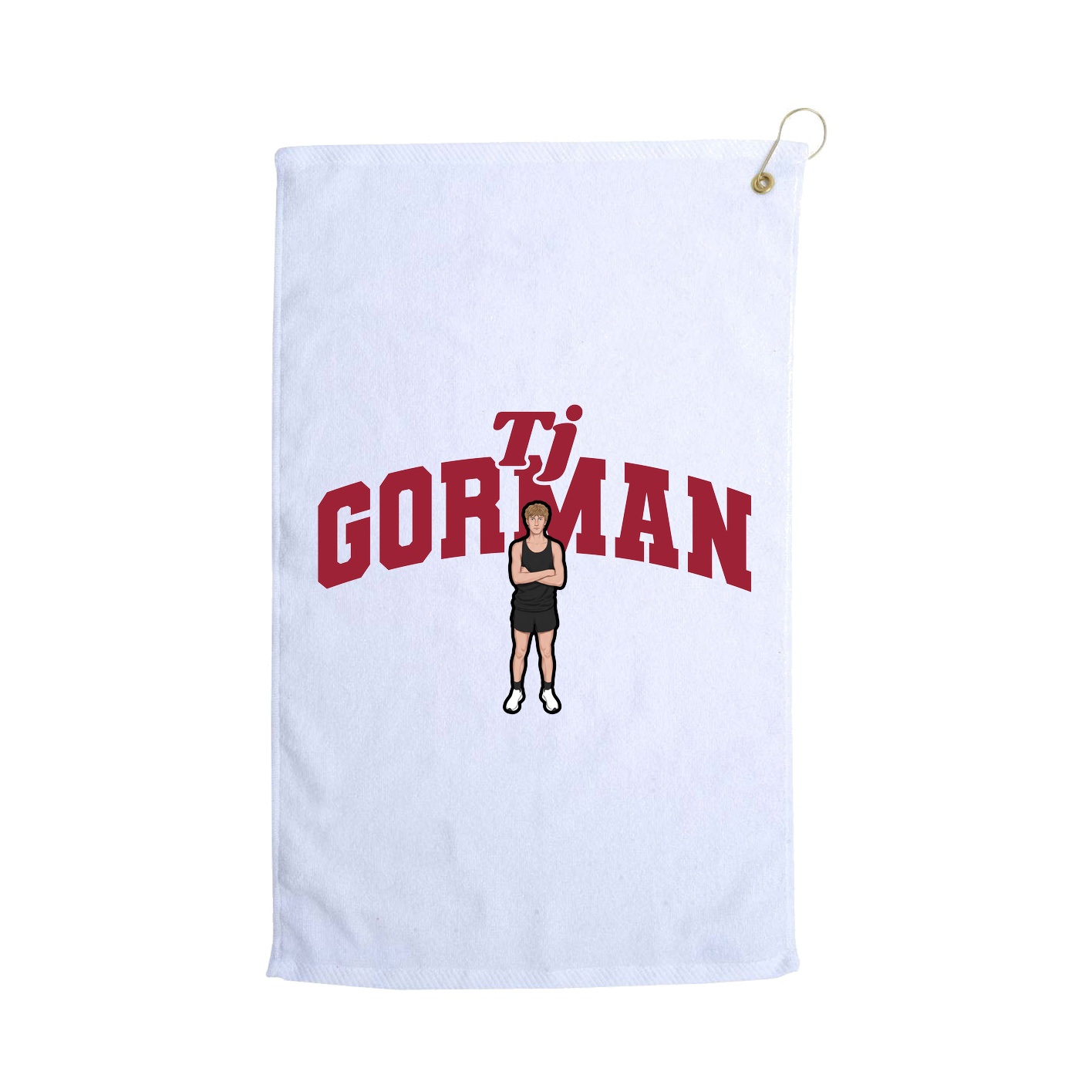 Golf Towel — Signature Arch in White