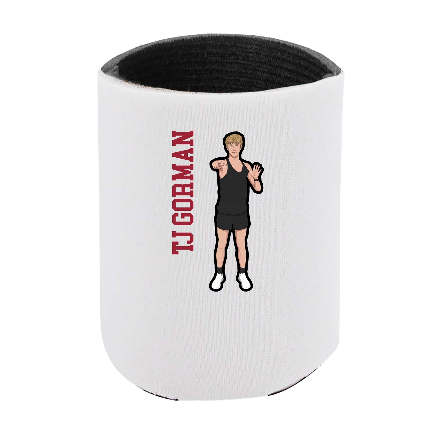 Can Holder — Name Vertical in White