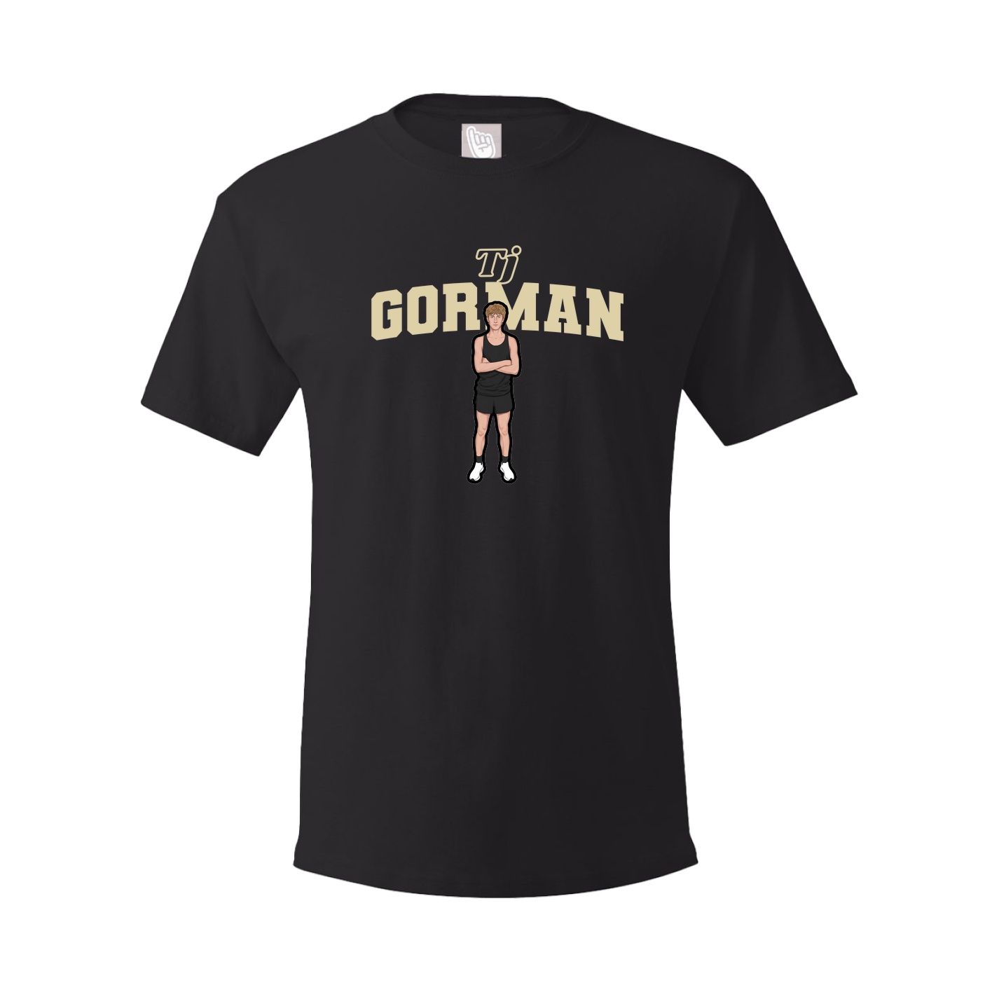Youth Tee — Name Arch in Black