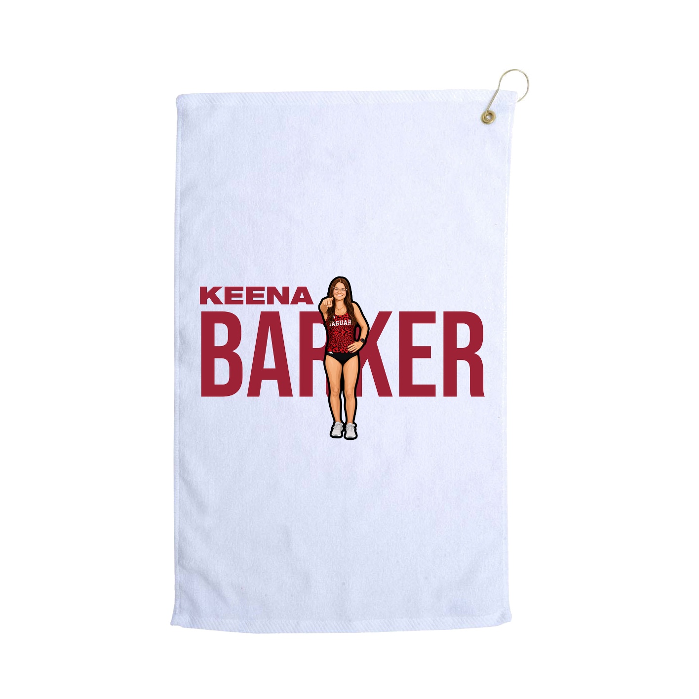 Golf Towel — Player Name in White