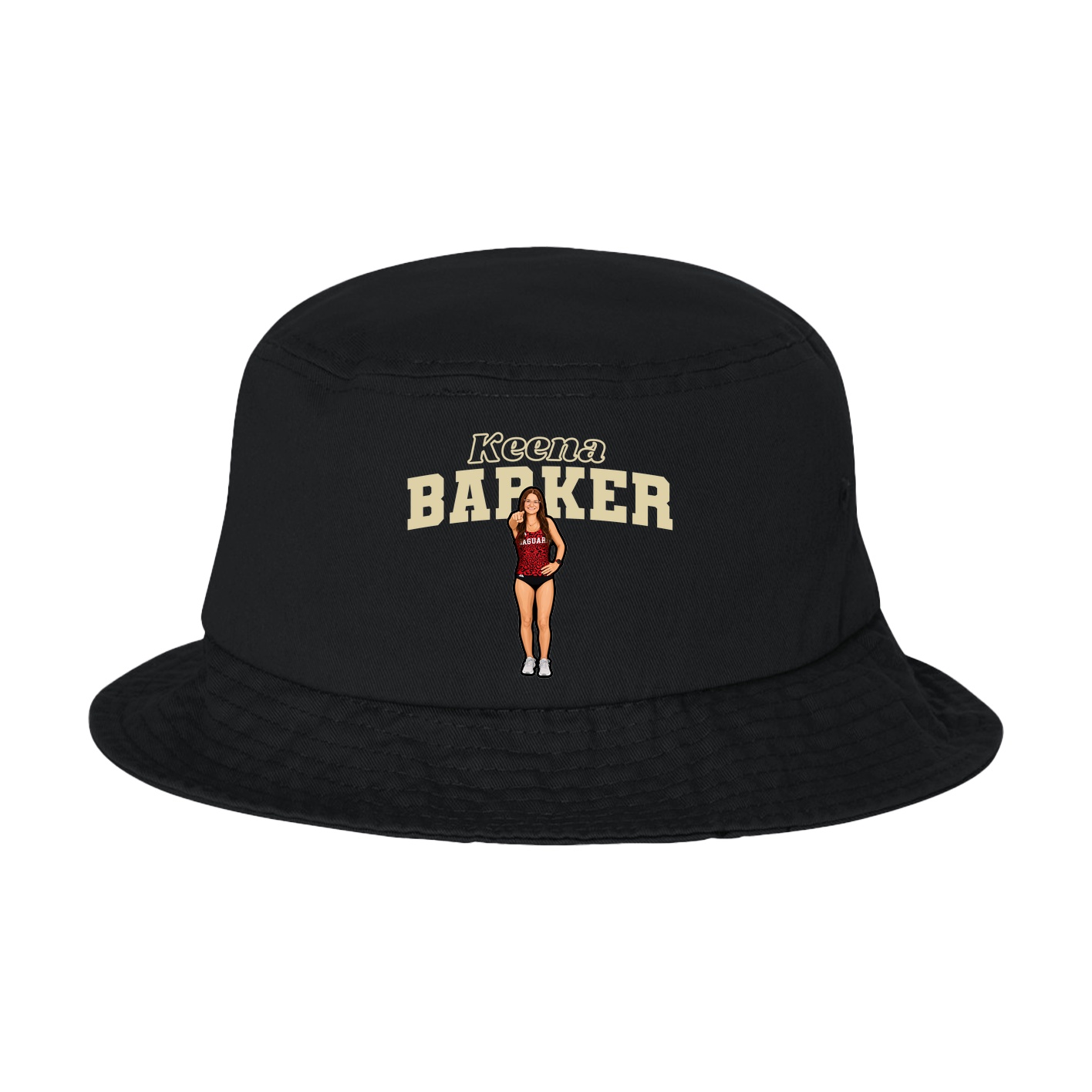 Bucket Cap — Name Arch in Black
