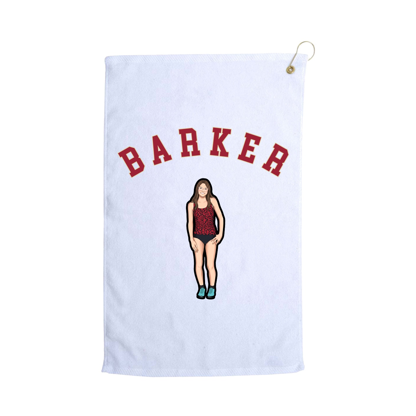 Golf Towel — Shirsey Arch in White