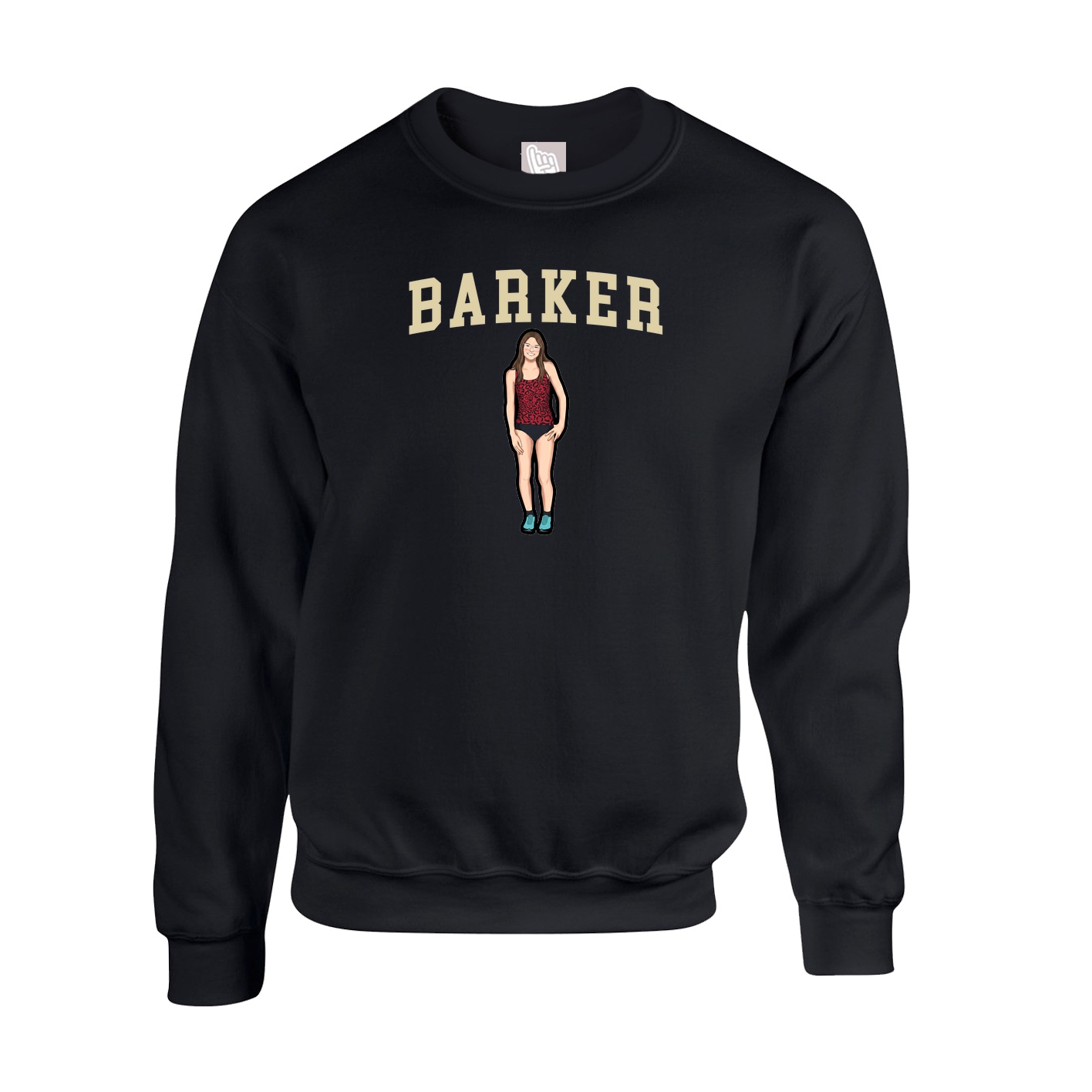 Fleece Crew — Shirsey in Black