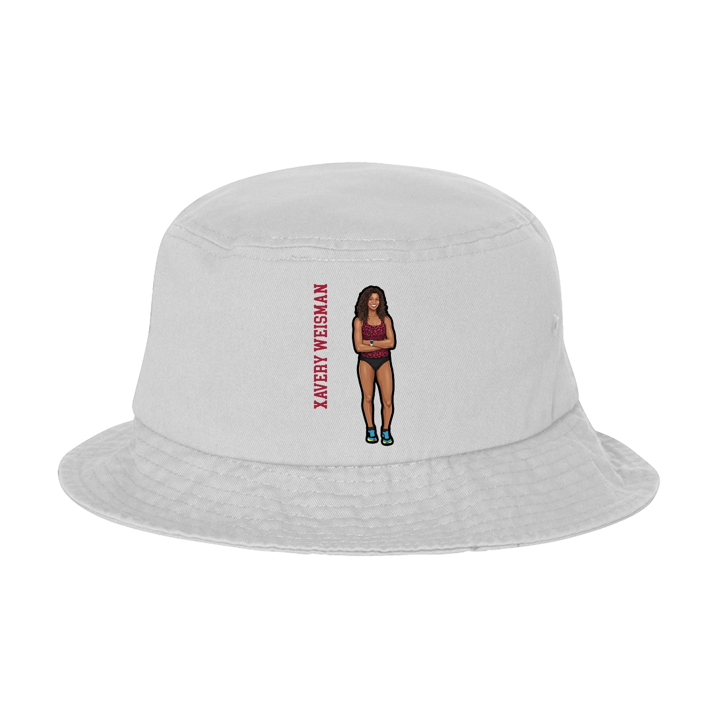 Bucket Cap — Name Vertical in White