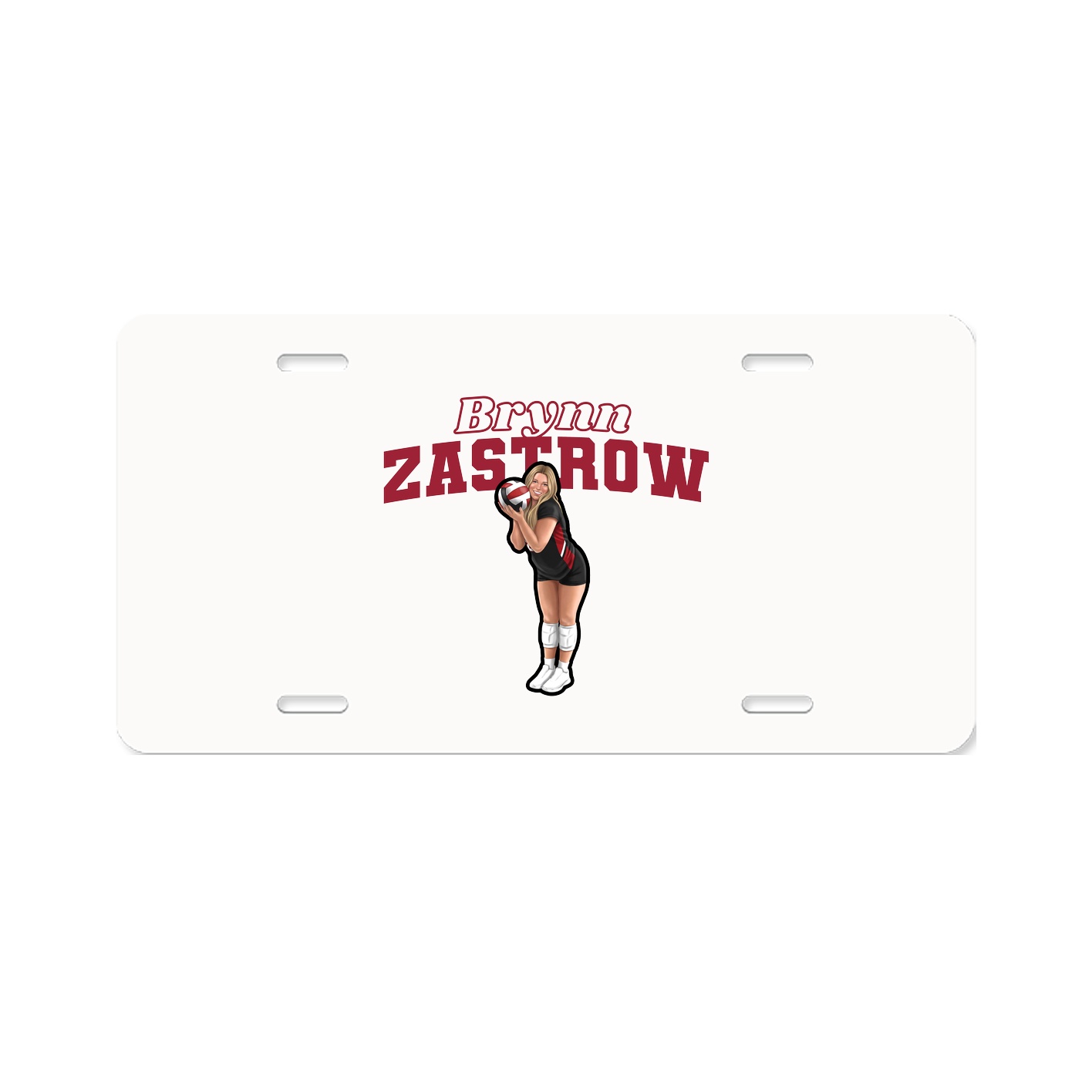License Plate — Name Arch in Classic