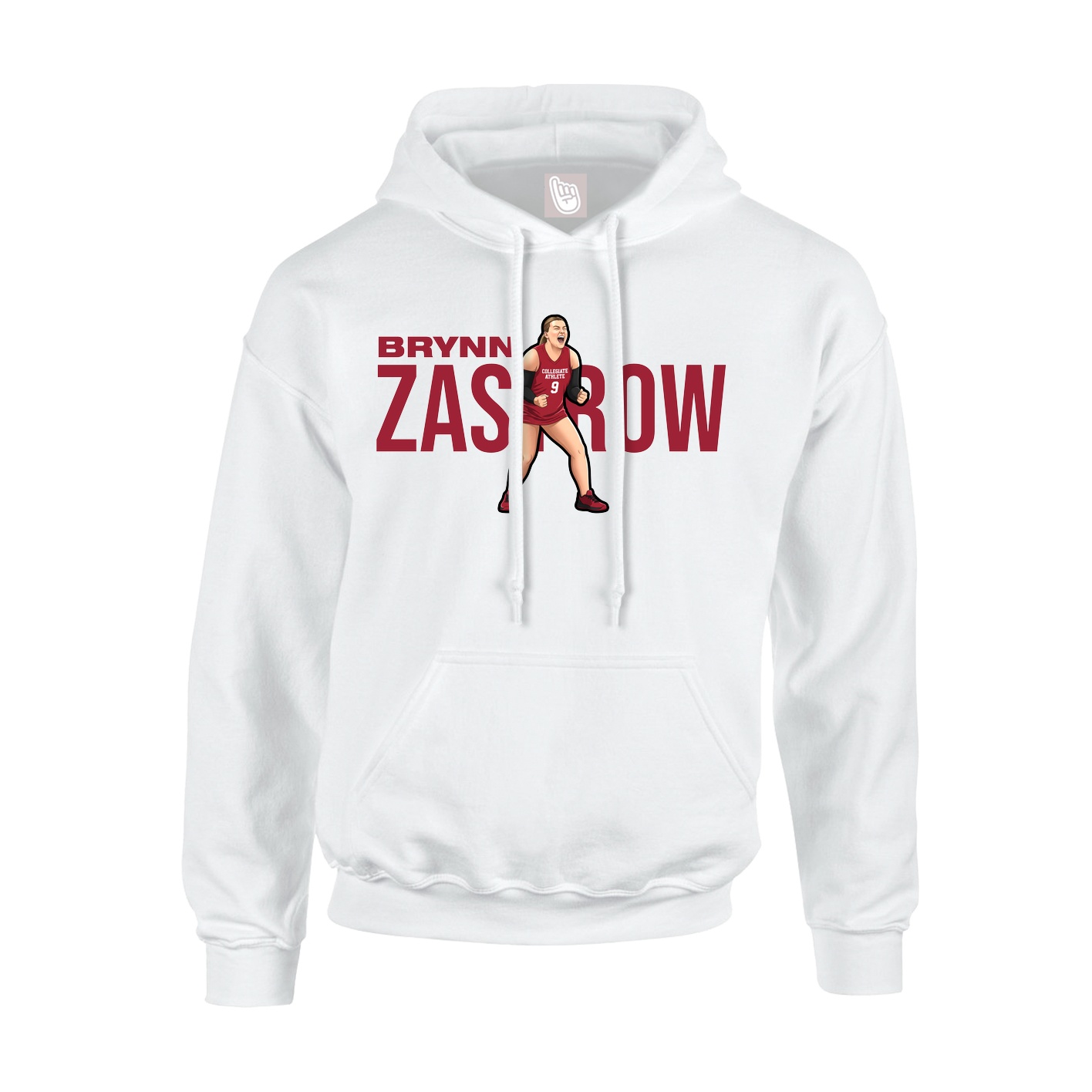 Youth Hoodie — Player Name in White