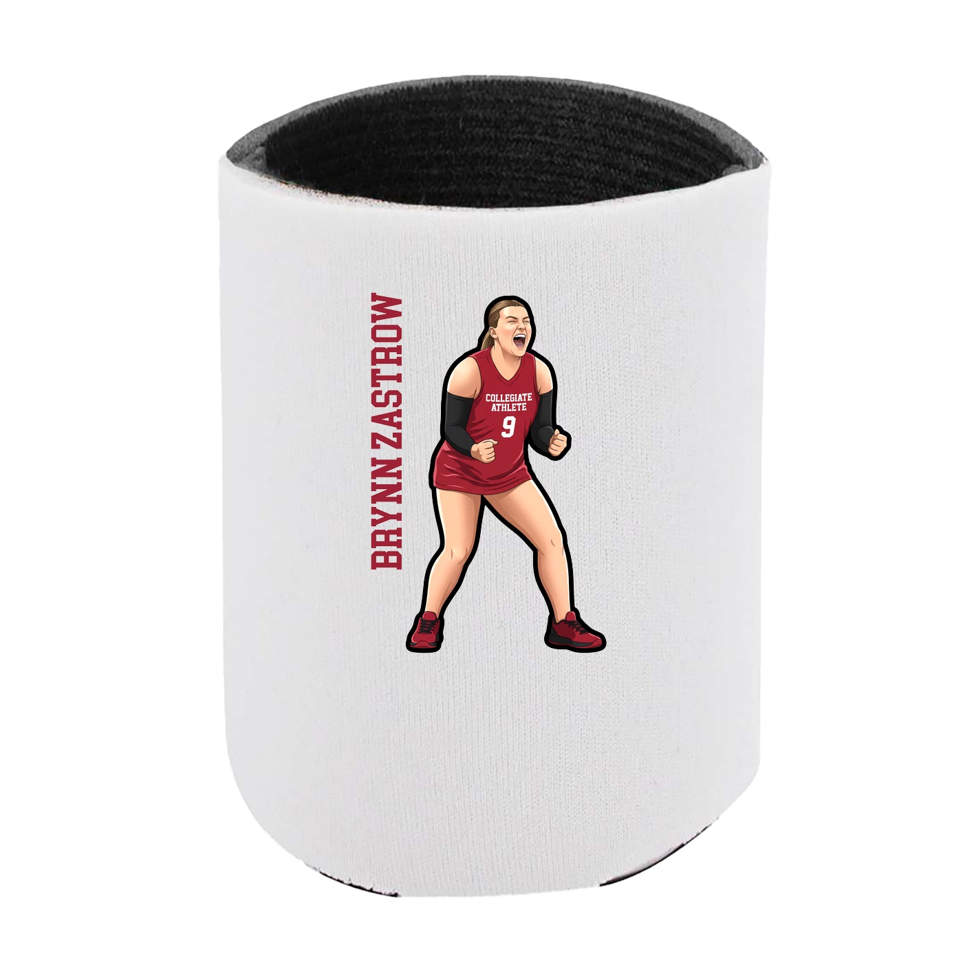 Can Holder — Name Vertical in White