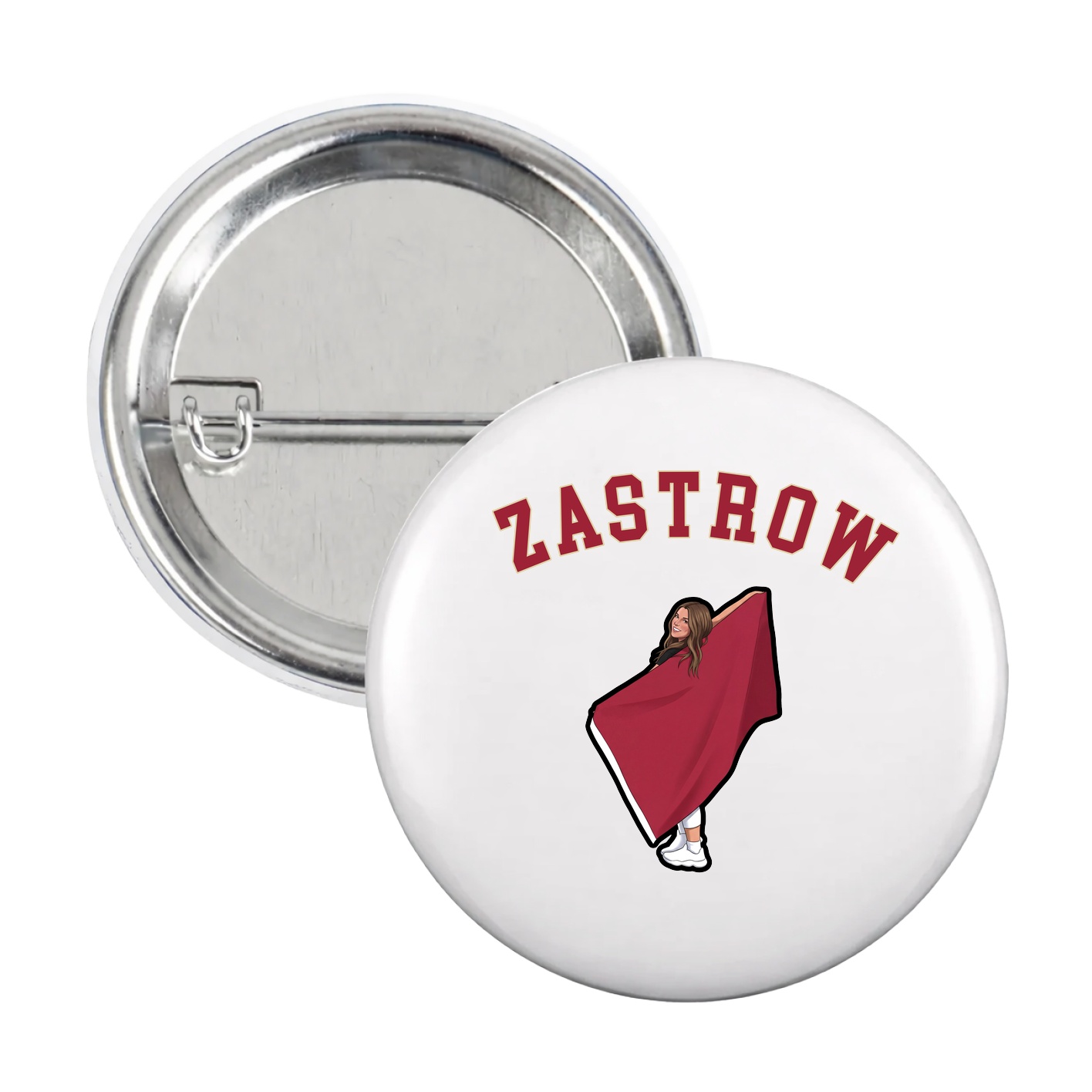 Game Day Button — Shirsey Arch in White