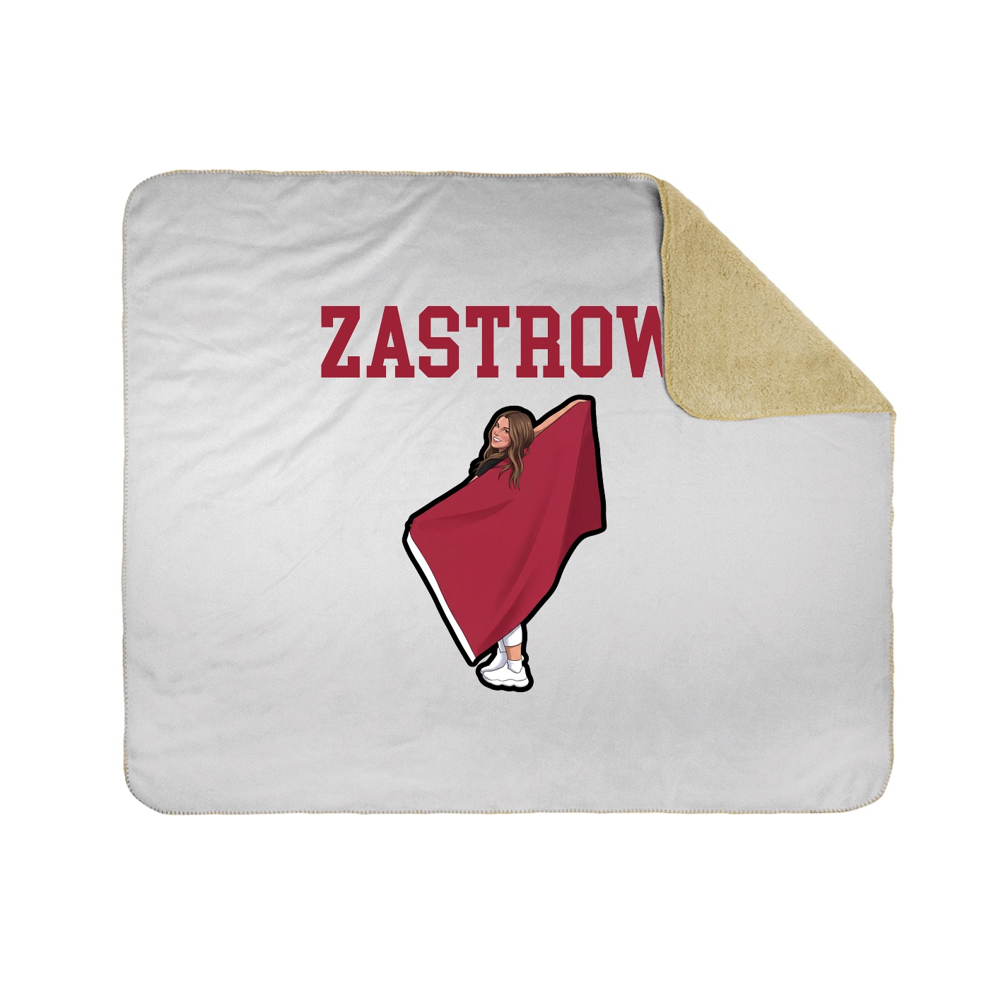 Throw Blanket — Shirsey in White