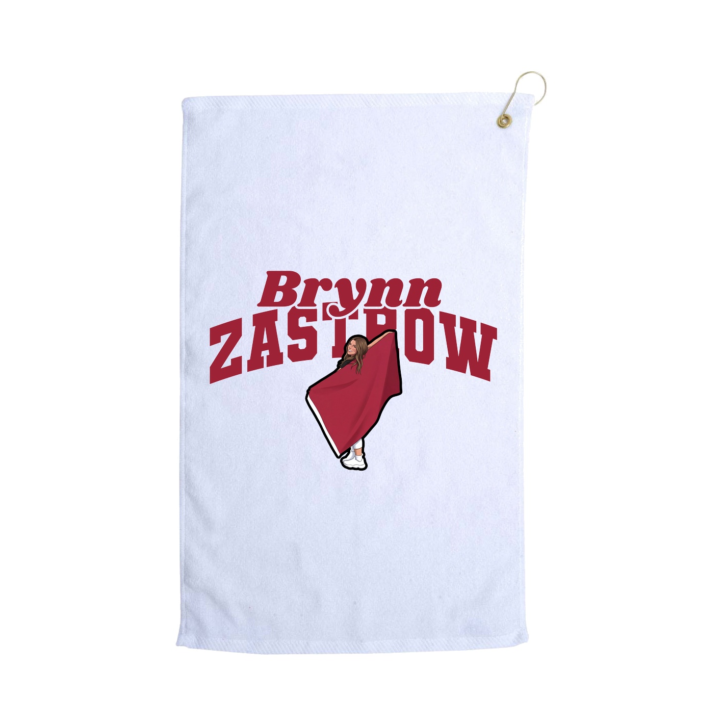 Golf Towel — Signature Arch in White