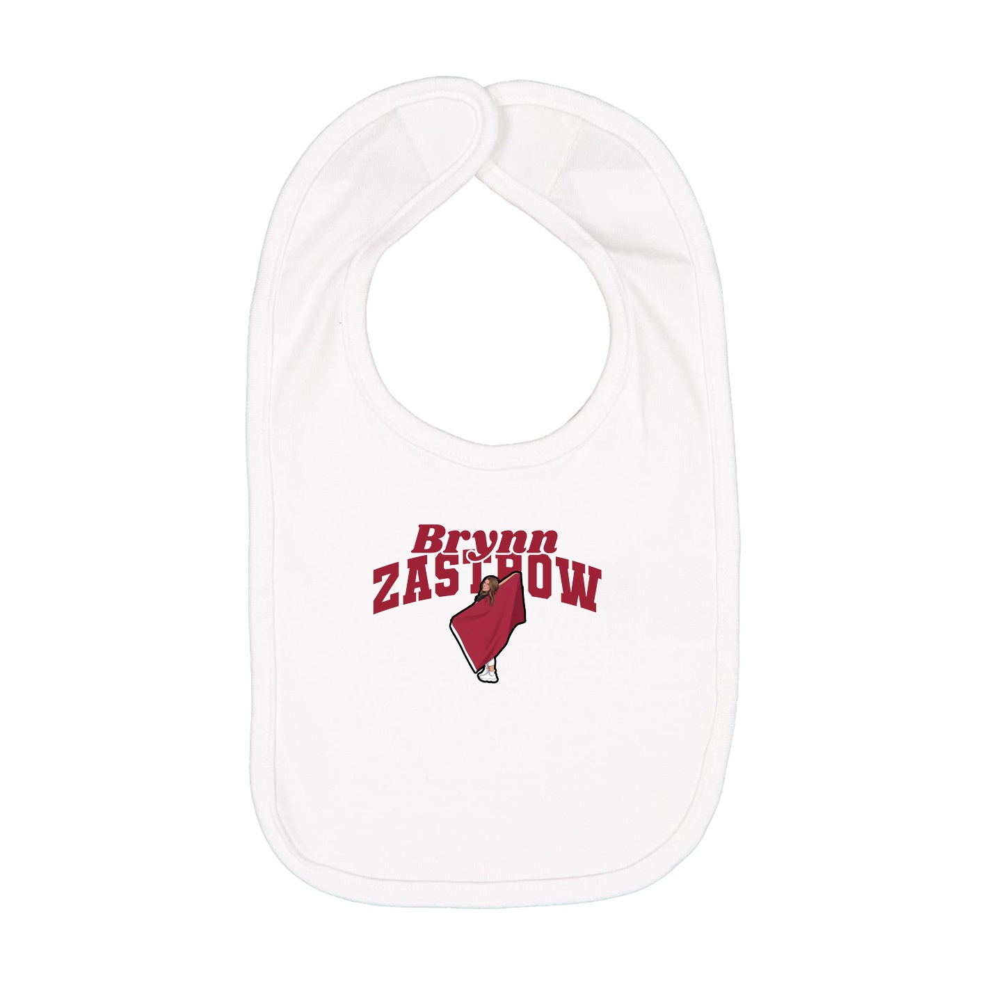 Infant Bib — Signature Arch in White