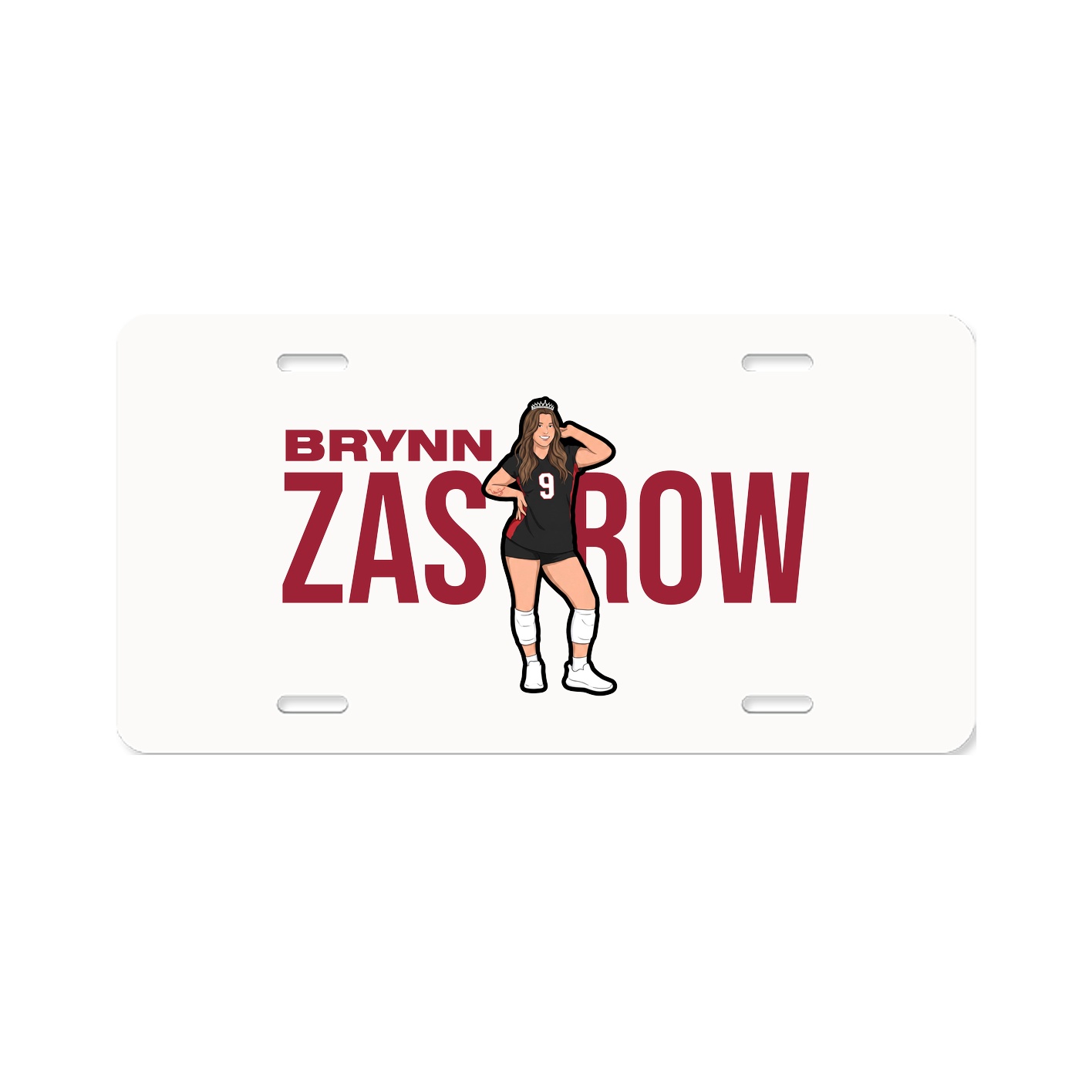 License Plate — Player Name in Classic