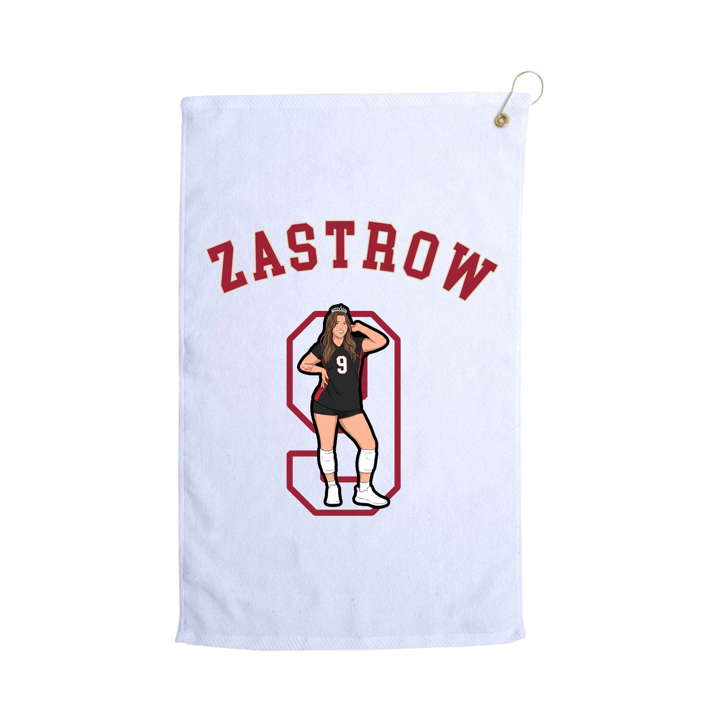 Golf Towel — Shirsey Arch in White