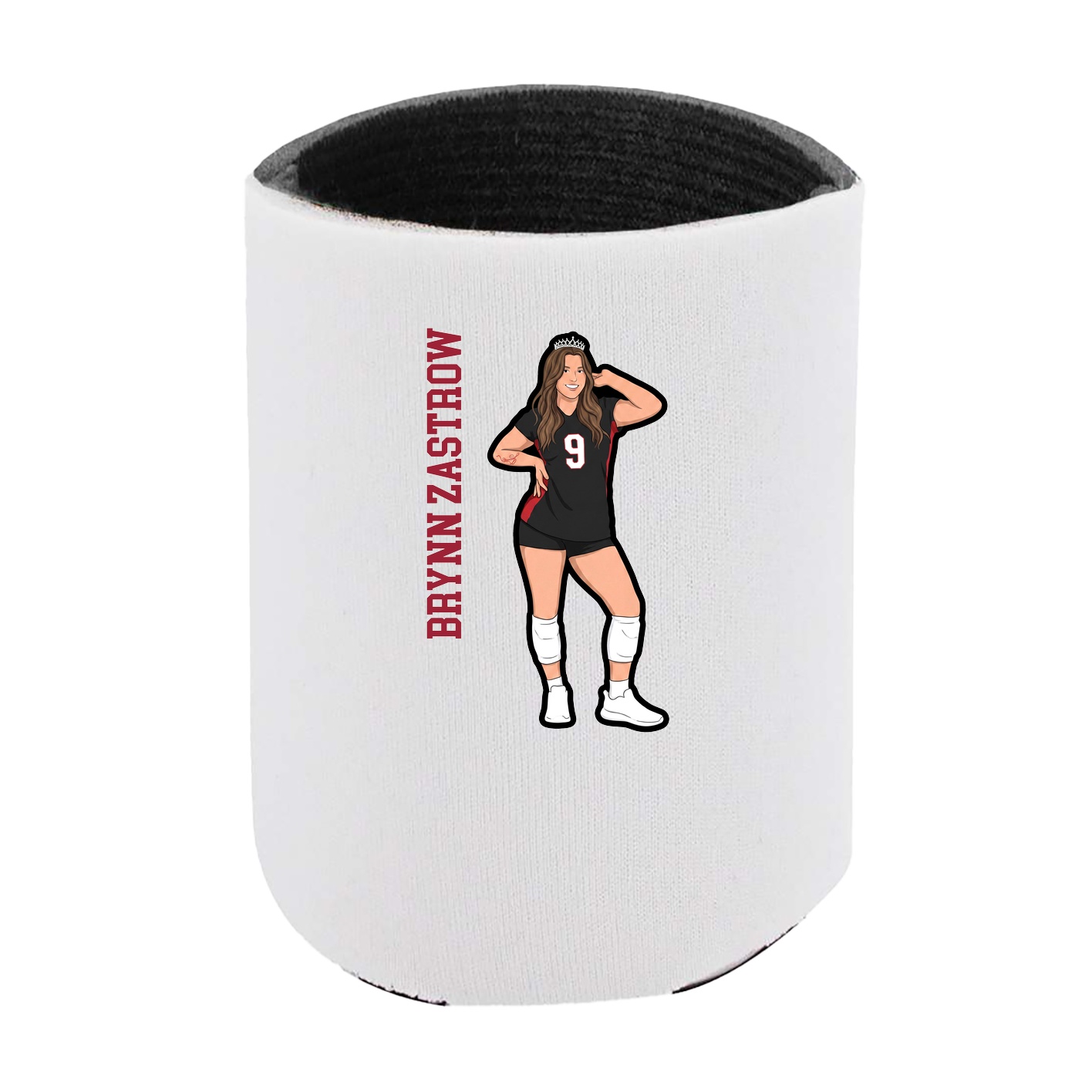 Can Holder — Name Vertical in White